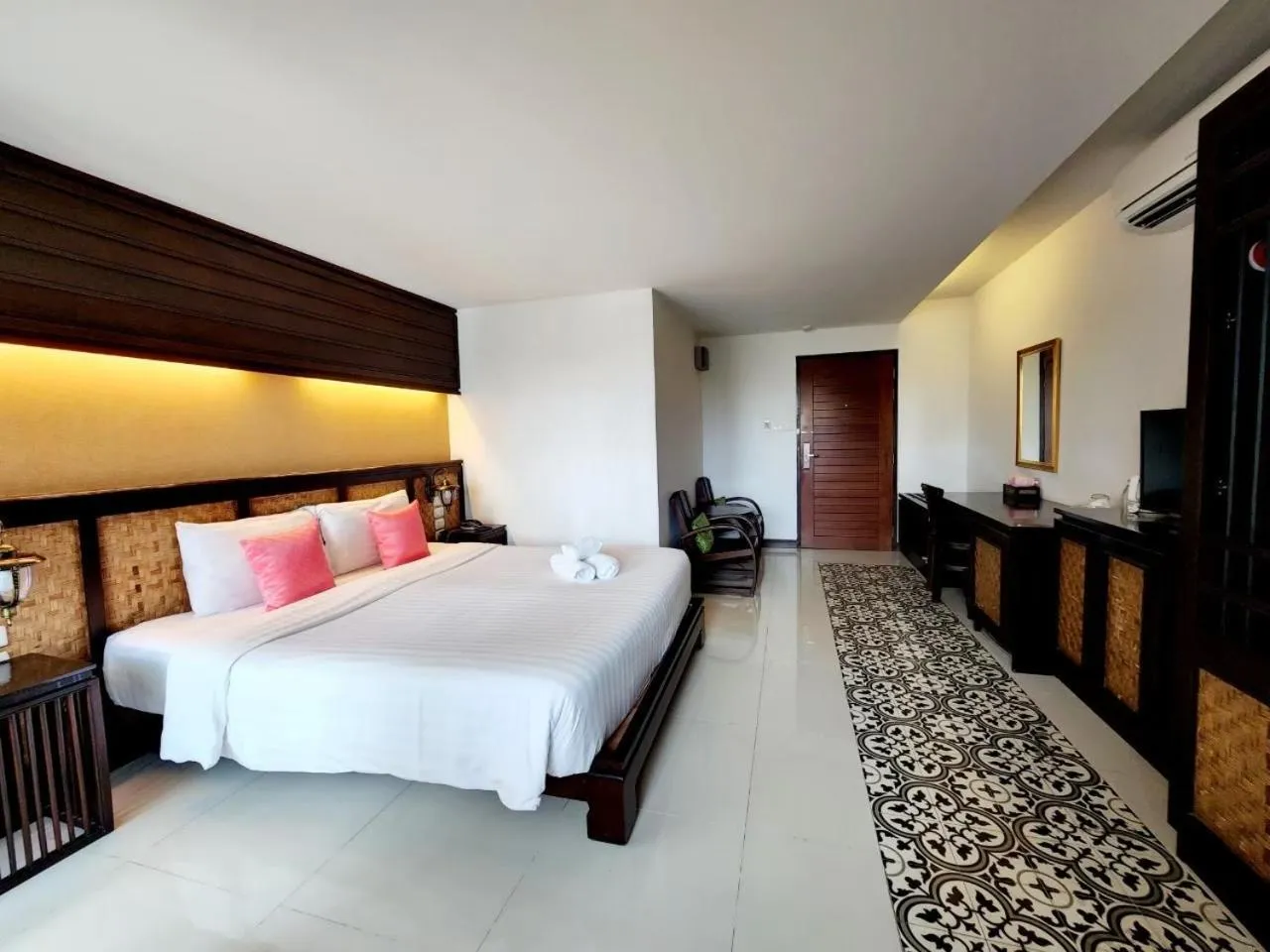 Bed in Nordwind Hotel