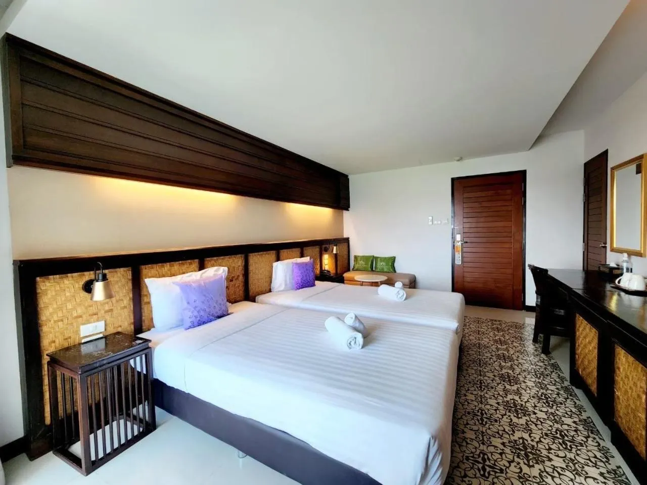 Bed in Nordwind Hotel