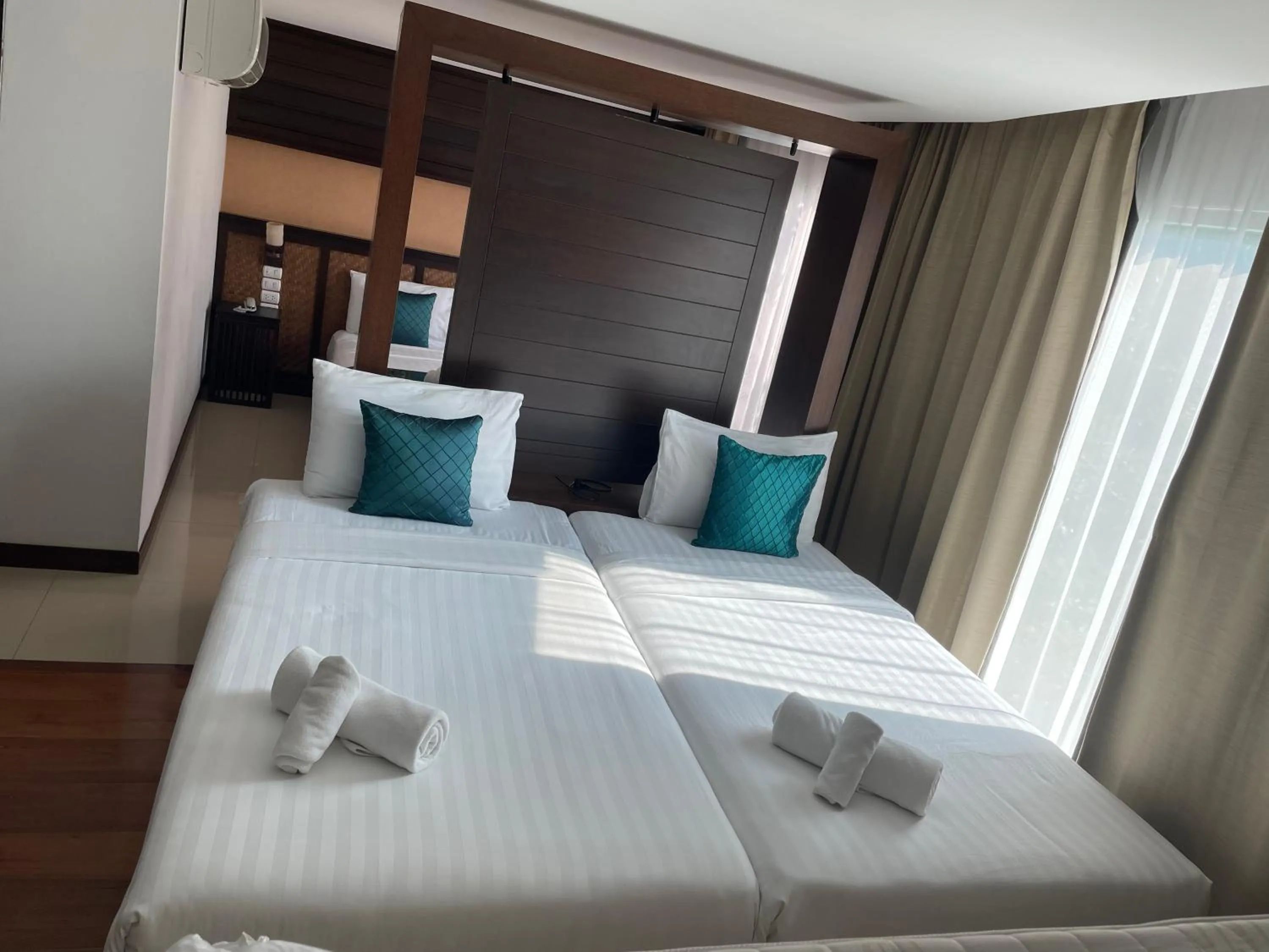 Bed in Nordwind Hotel