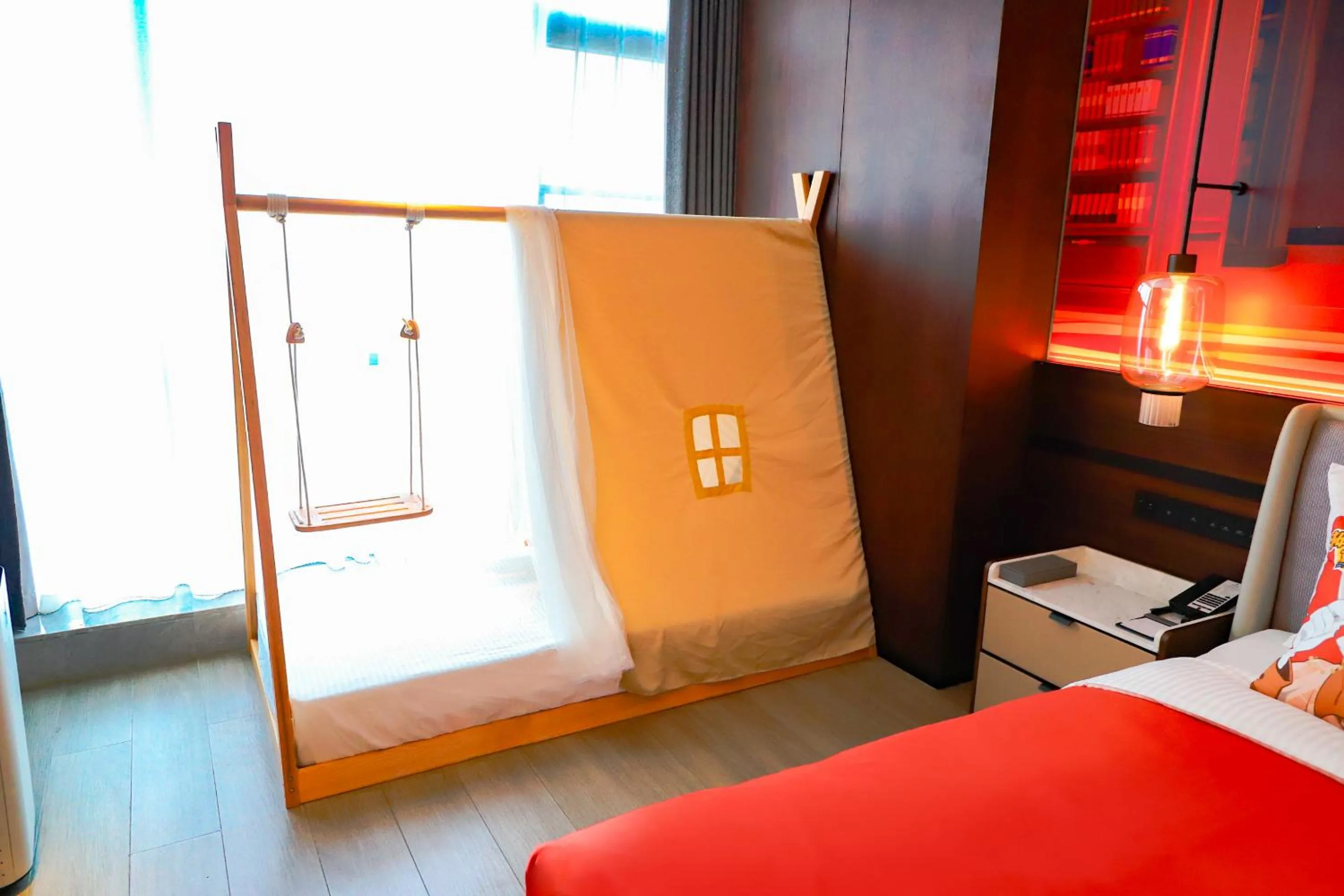 Bedroom, Bed in Wanda Jin Xiaohe Xincheng