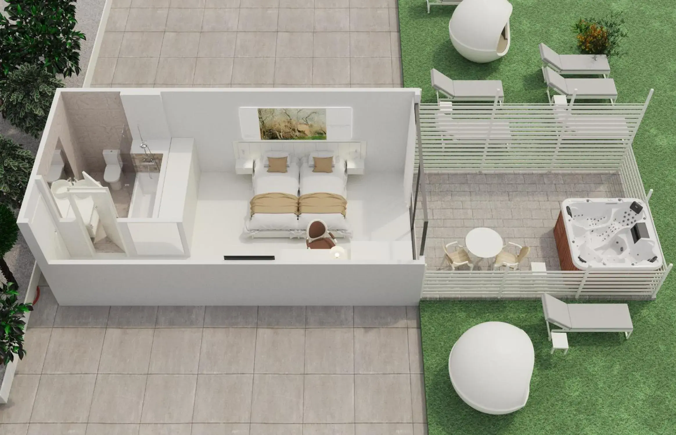 Double Room with Pool View (2 Adults) in Villa Luz Design & Art Hotel Double Room with Pool View (2 Adults) in Villa Luz Design & Art Hotel