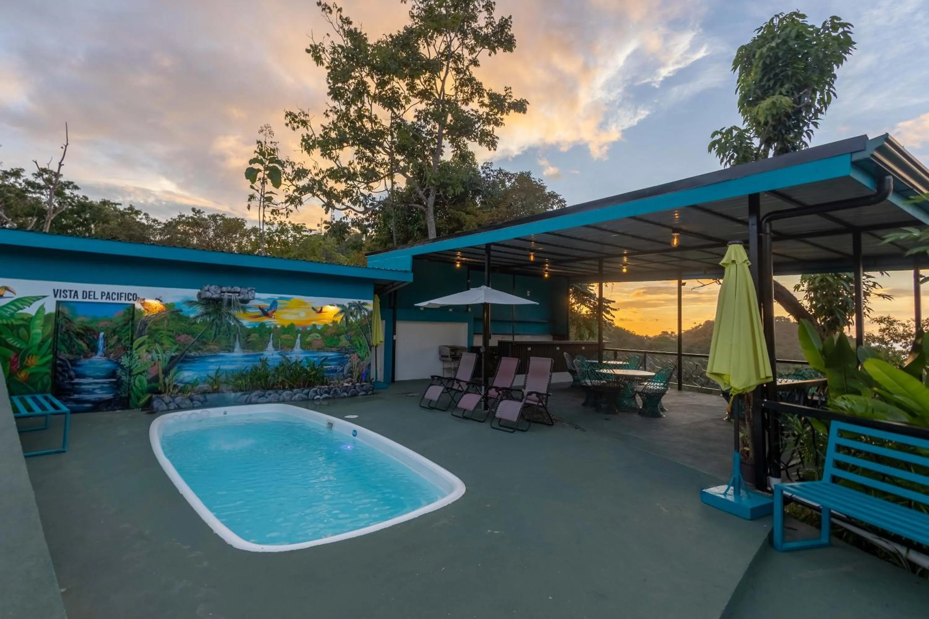 Pool view in Vista del Pacifico Boutique Hotel