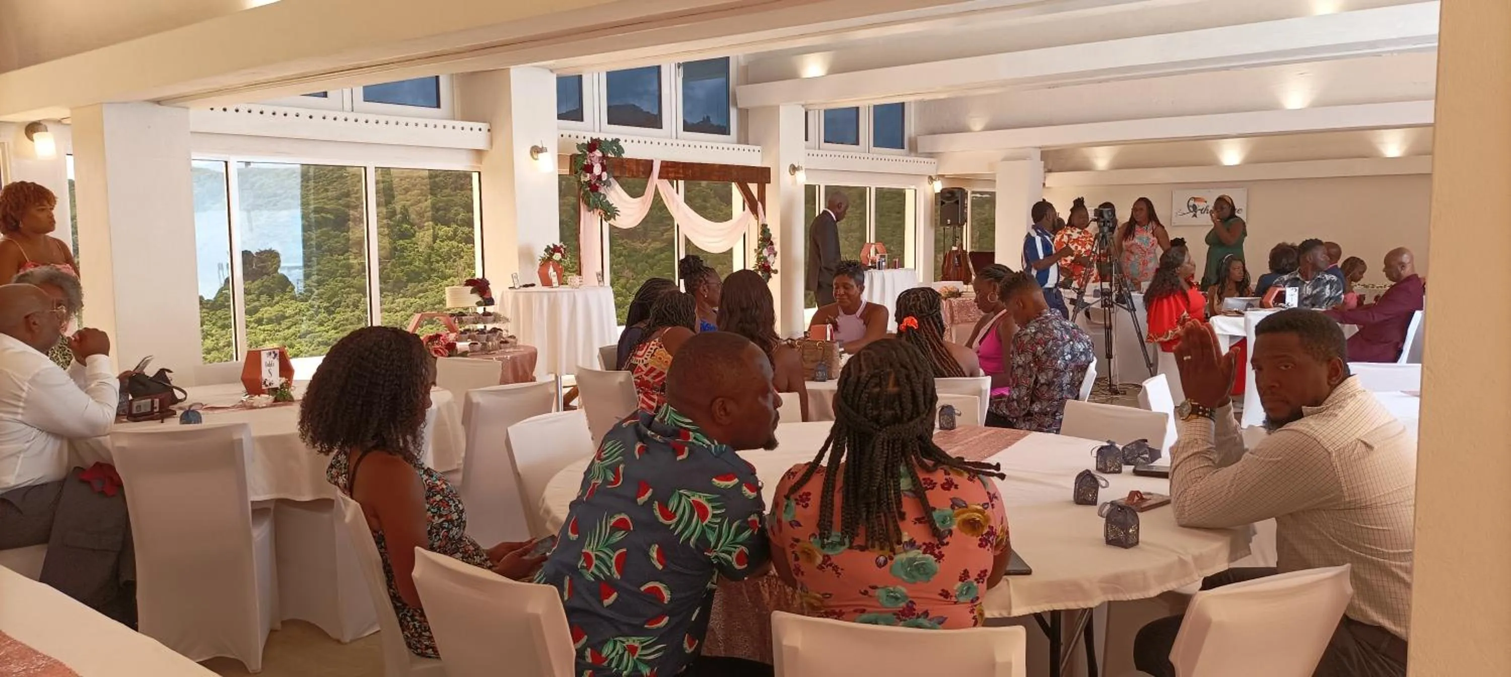group of guests in Spring Hotel Bequia
