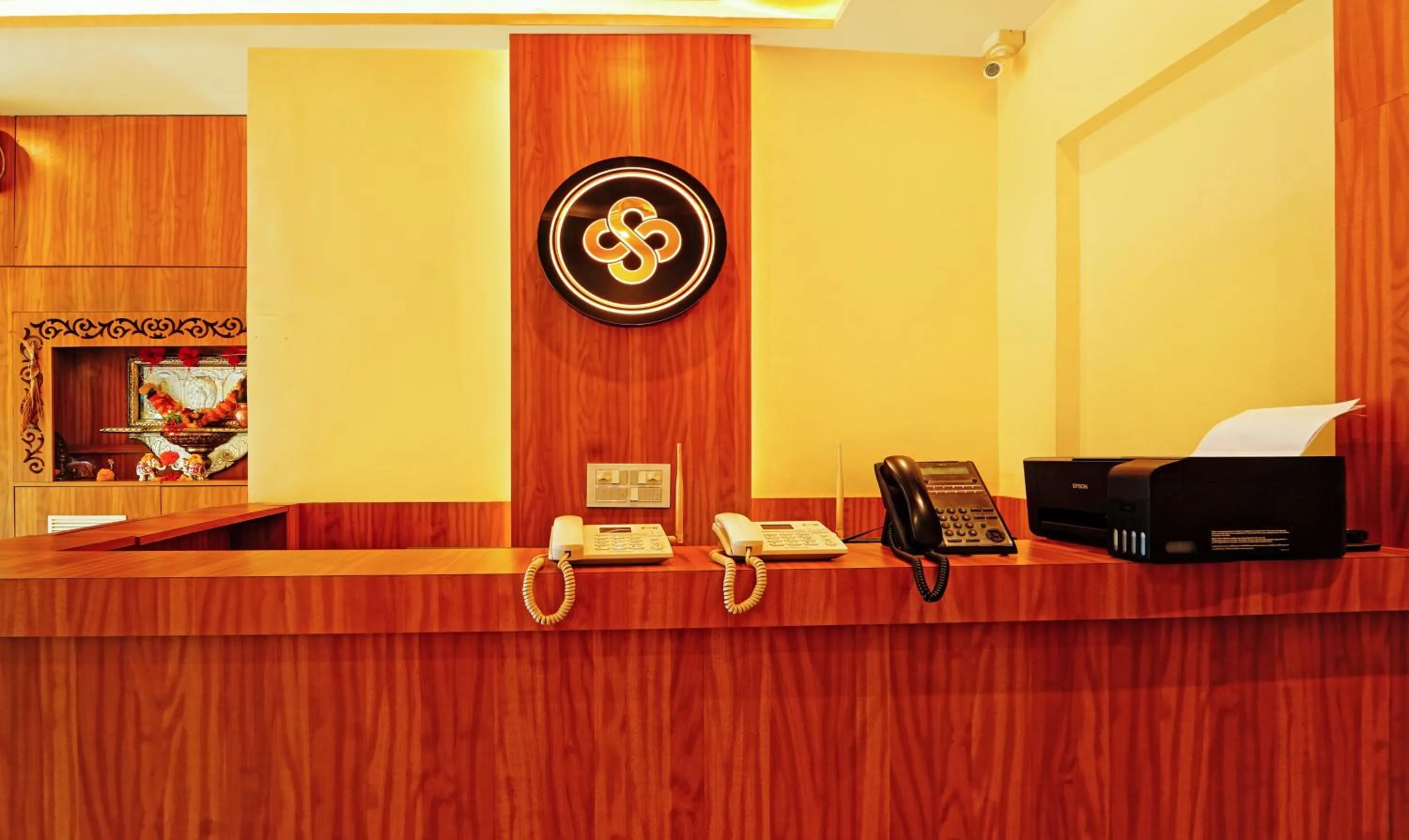 Lobby or reception in Treebo SS Residency With Mountain View