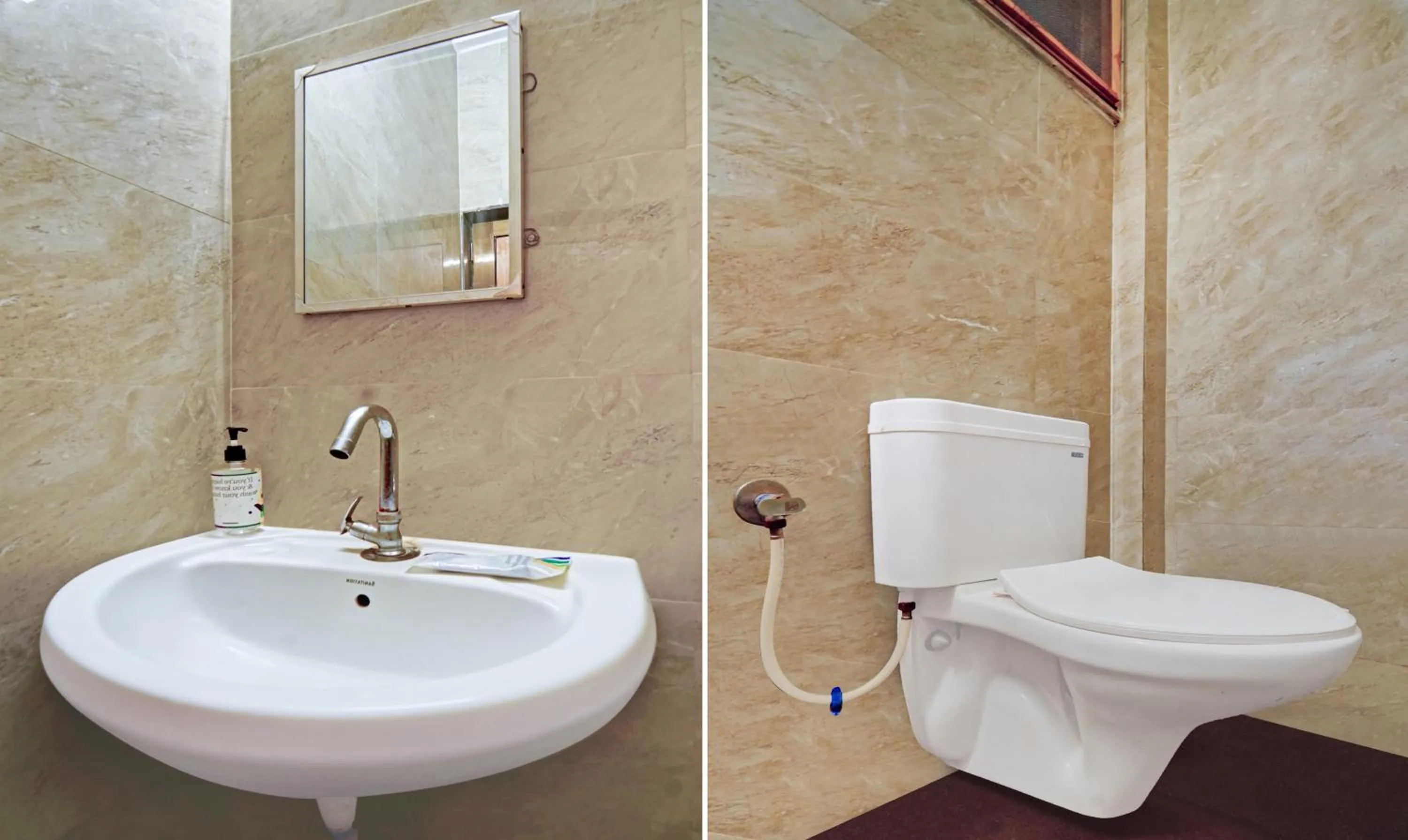 Bathroom in Treebo SS Residency With Mountain View