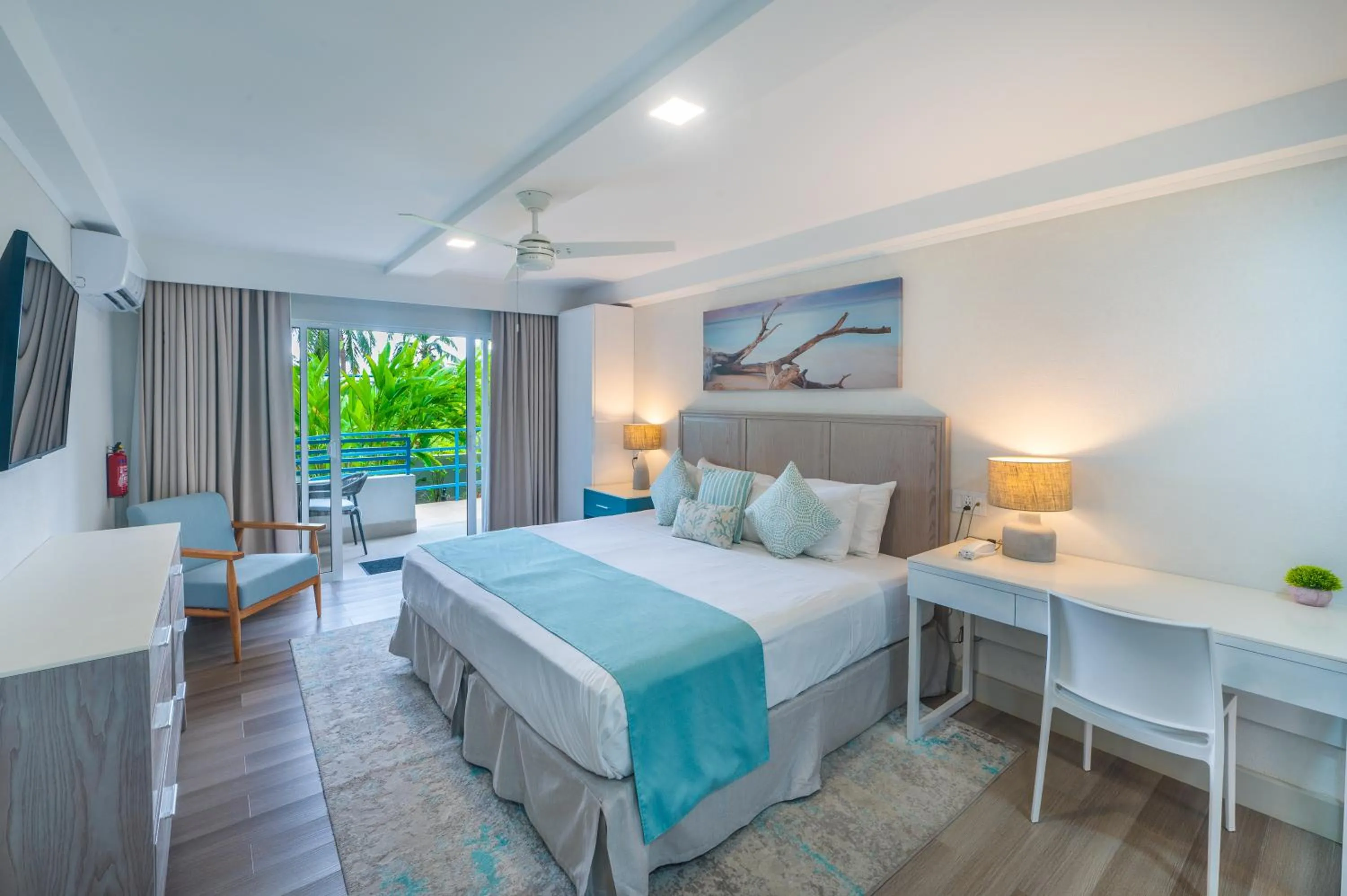 Bed in Blue Haven Holiday Apartments