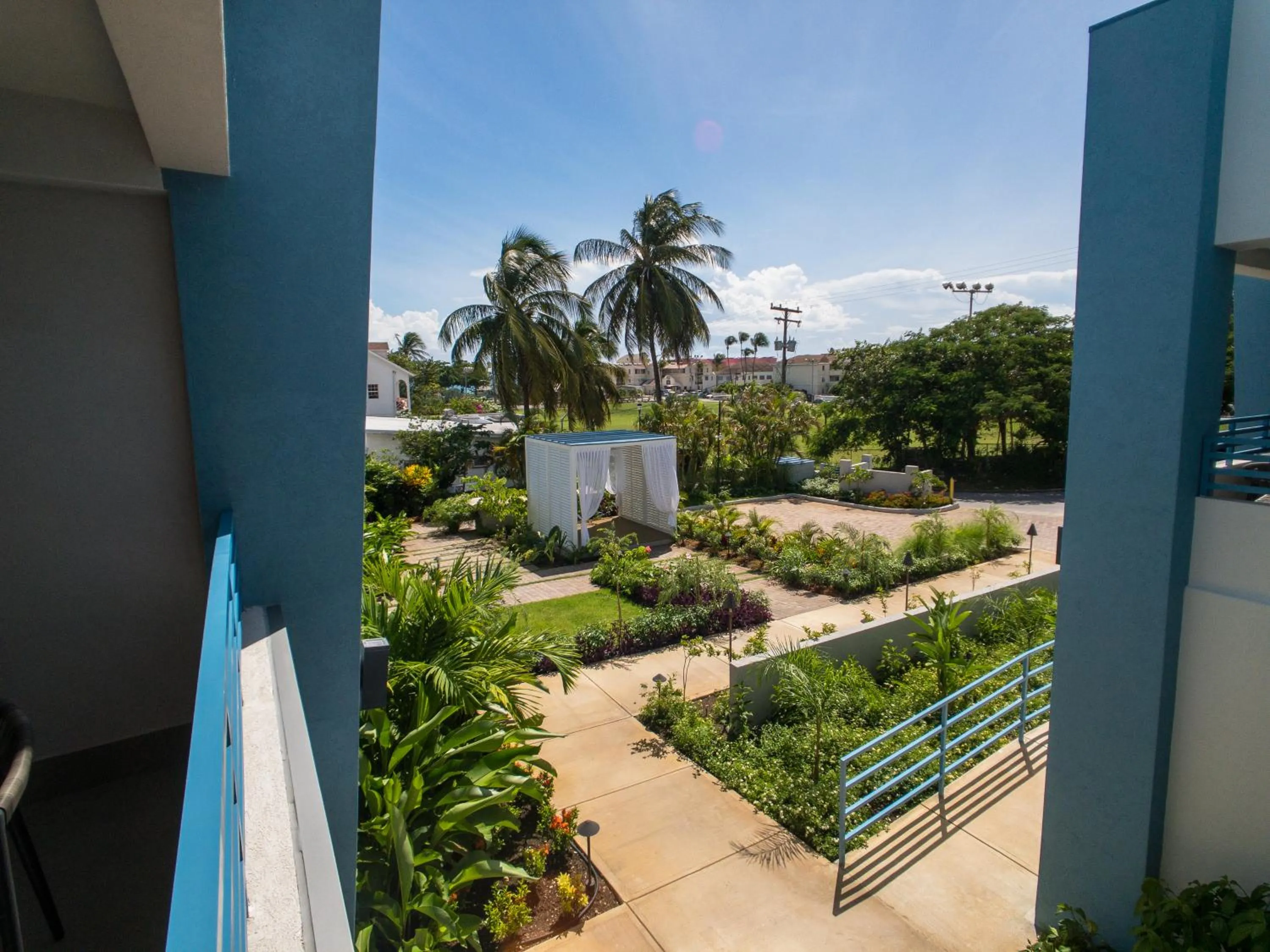 Garden view in Blue Haven Holiday Apartments
