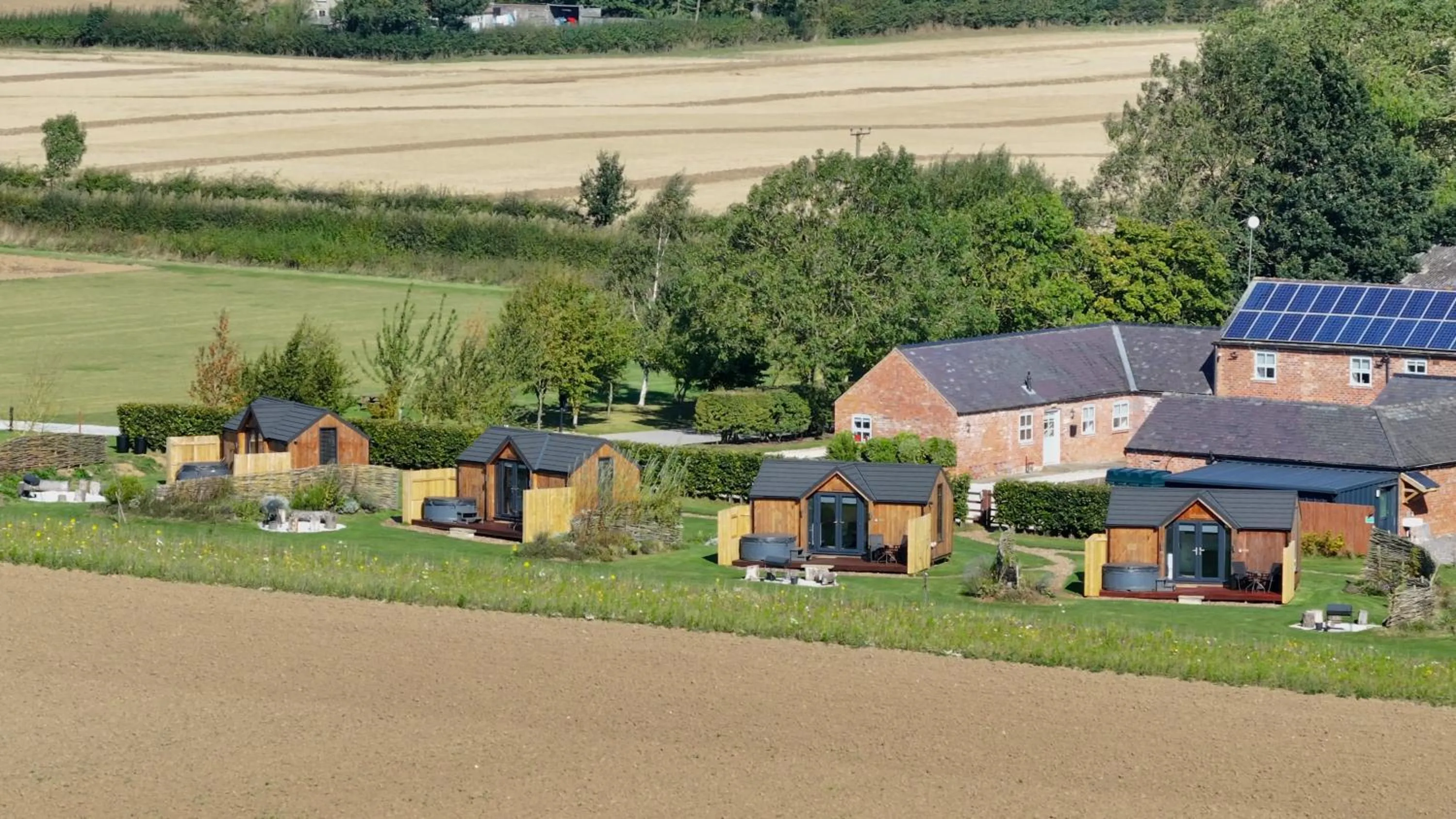Bird's eye view in Wold Escapes, Highfield Farm