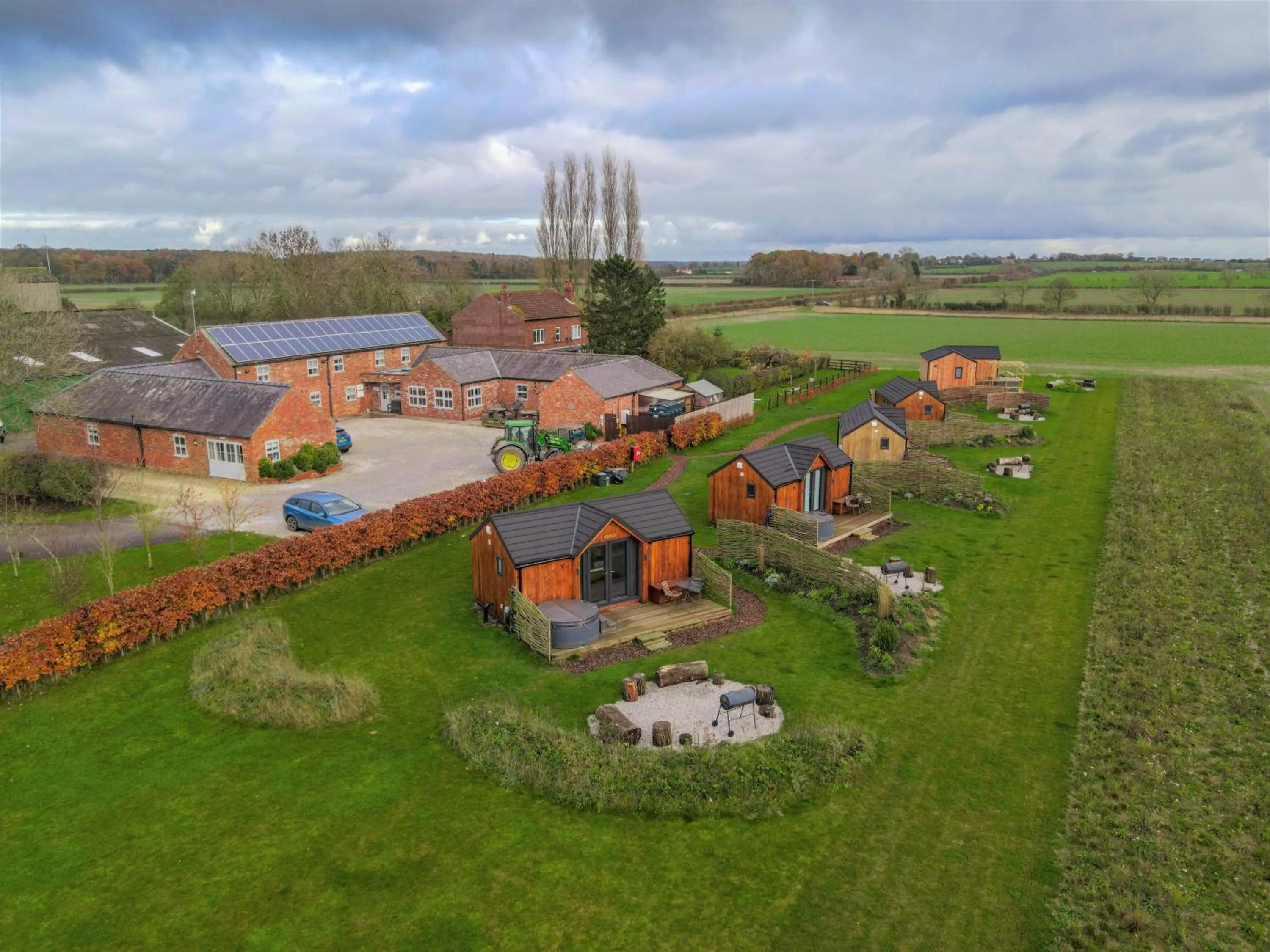 Bird's eye view in Wold Escapes, Highfield Farm