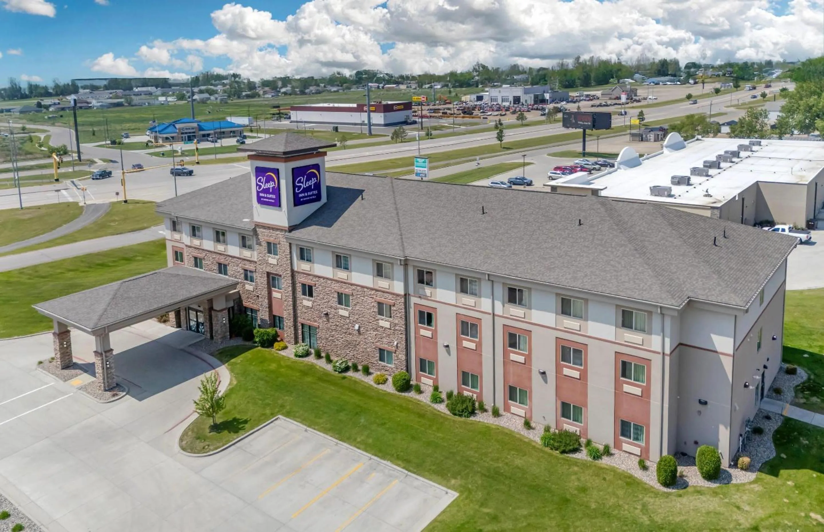 Property building in Sleep Inn & Suites Devils Lake