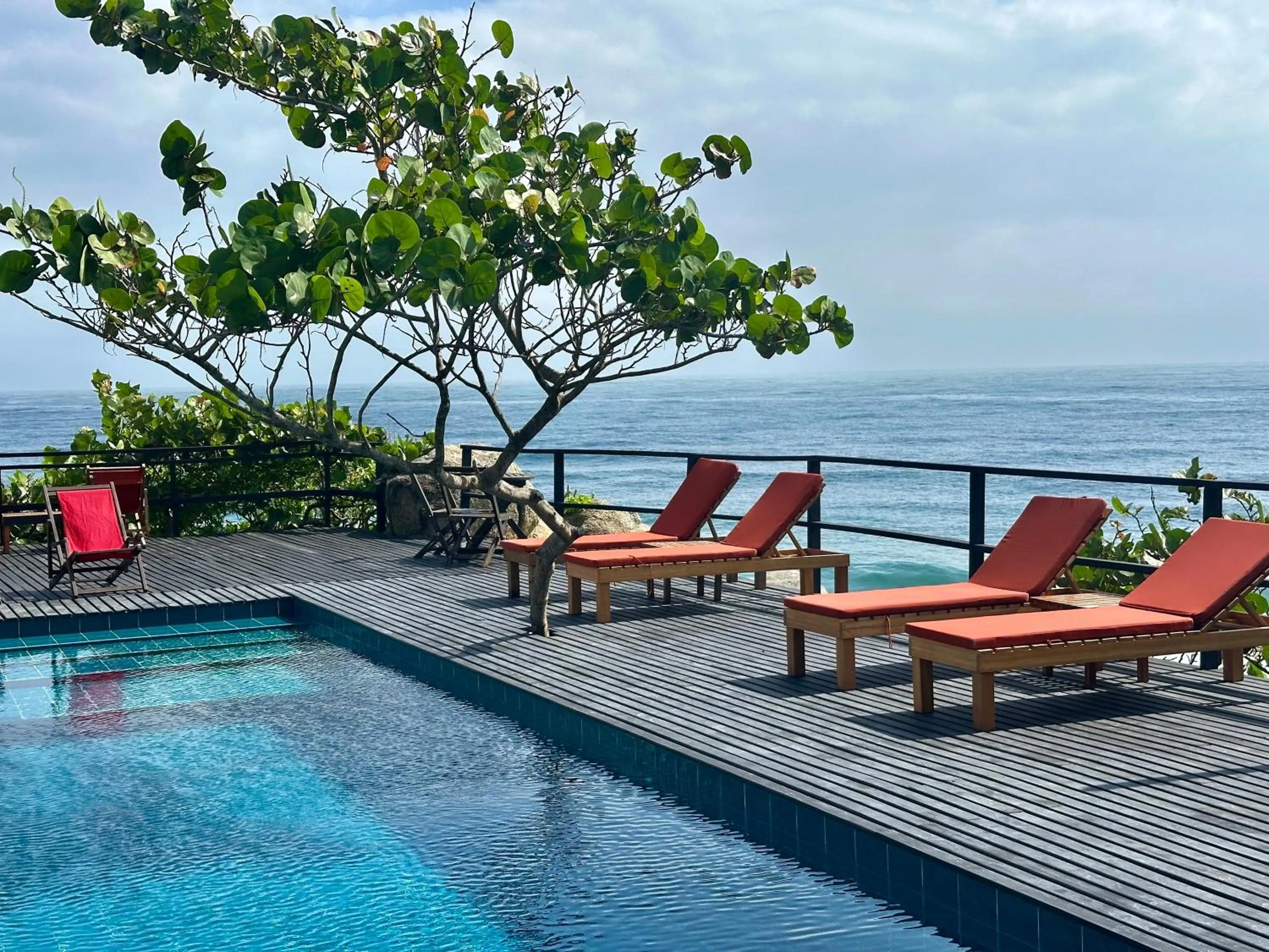 Sea view in Finca Barlovento Maloka, Tayrona Park