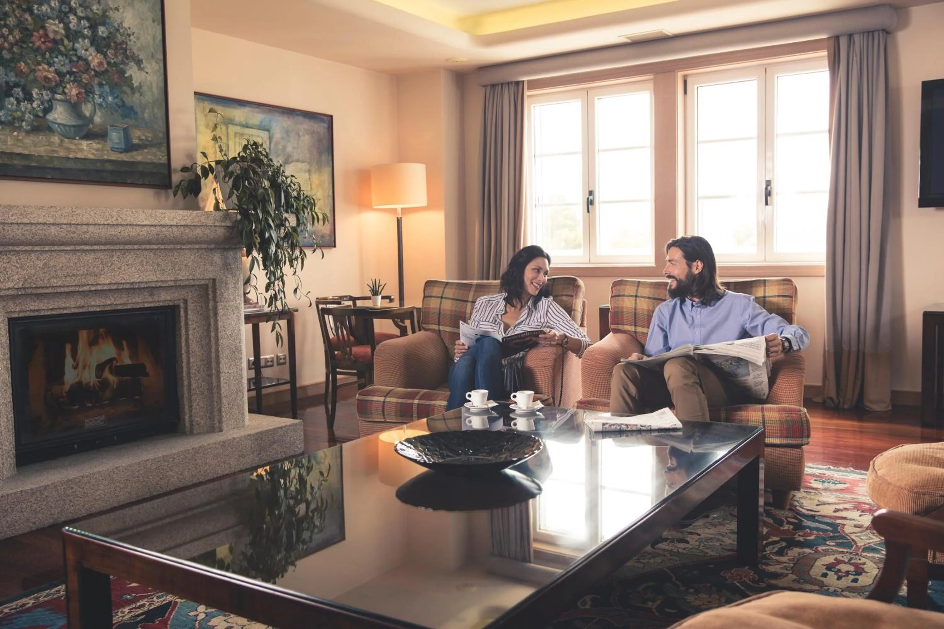 Lobby or reception in Gran Hotel Los Abetos