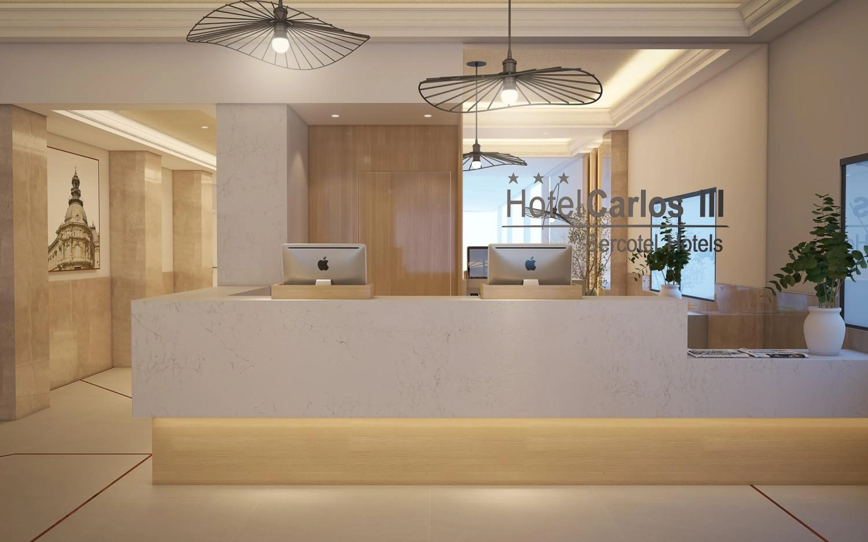 Lobby or reception in Sercotel Carlos III