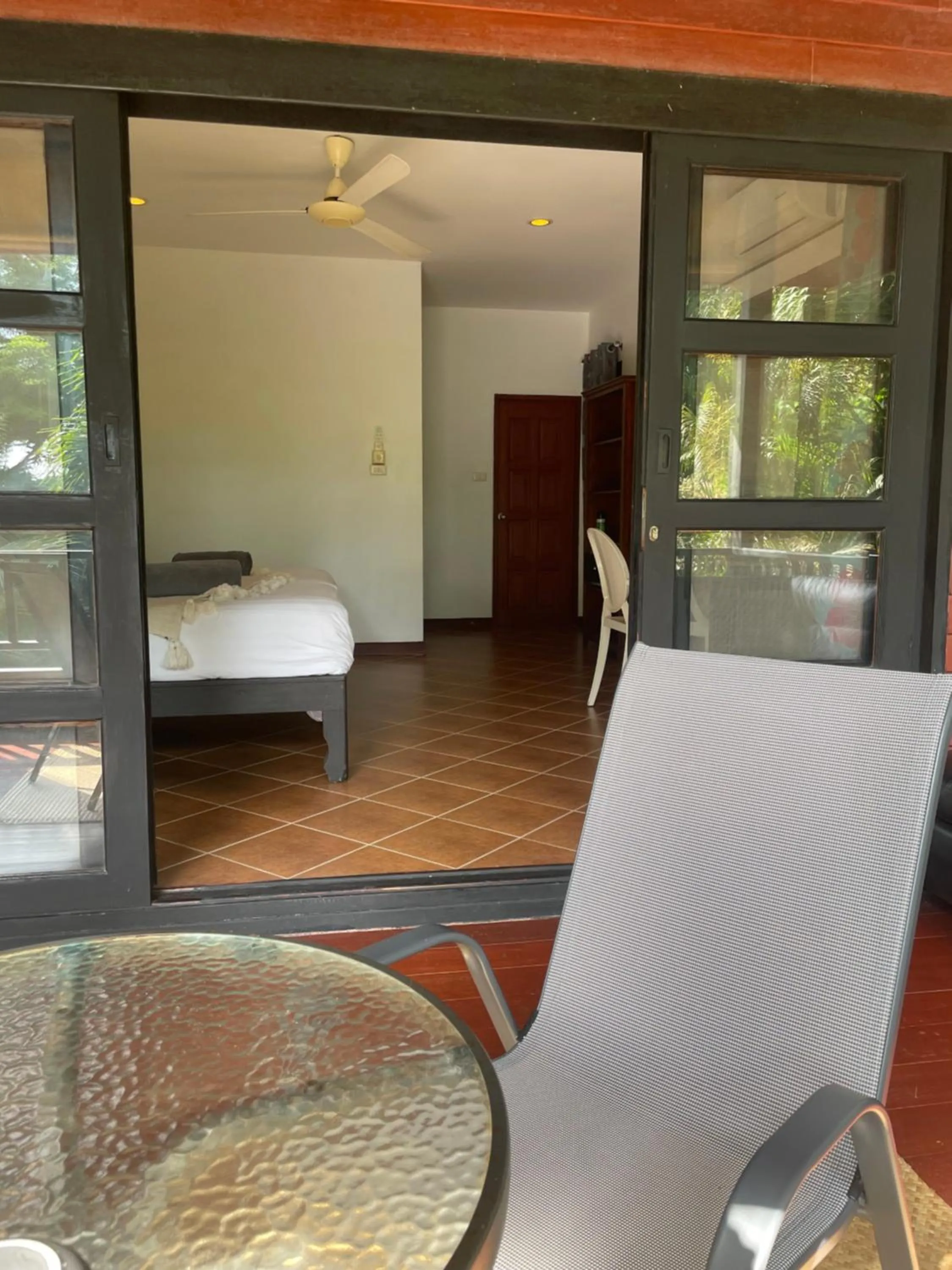 Patio, Bed in Jade cottages