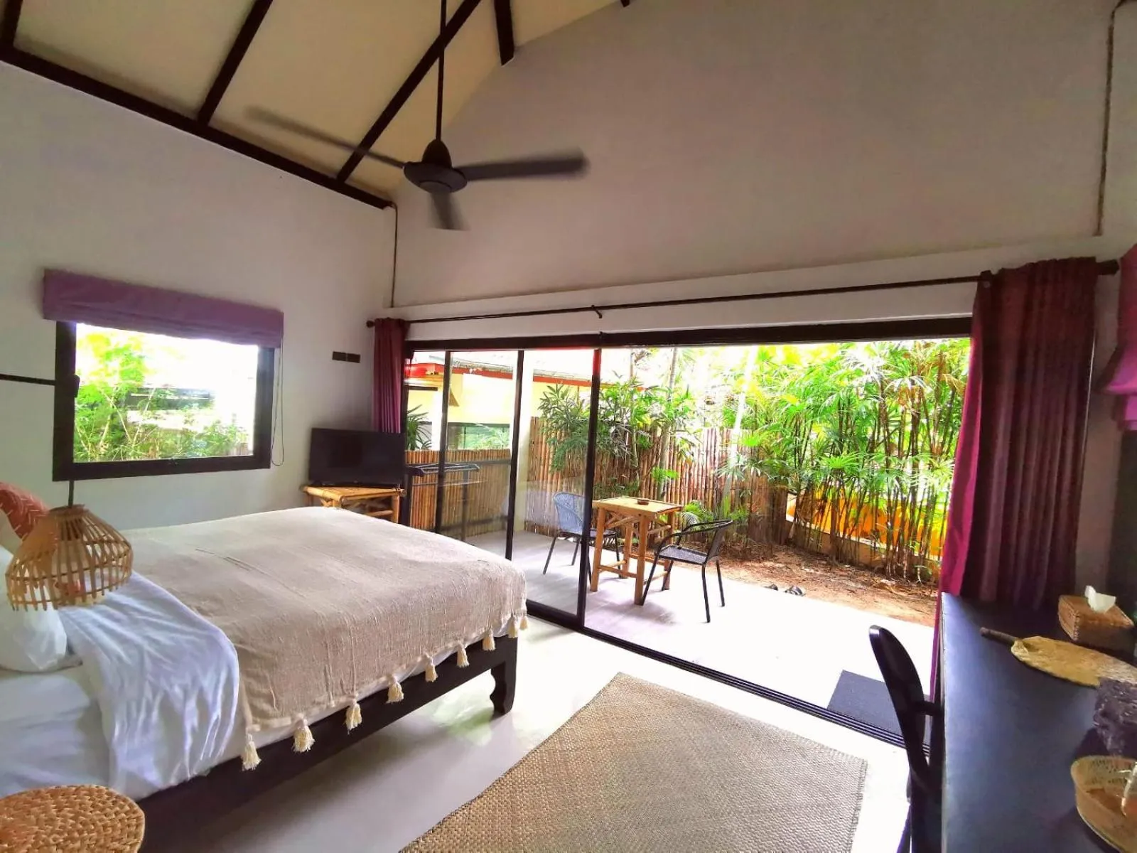 View (from property/room), Bed in Jade cottages