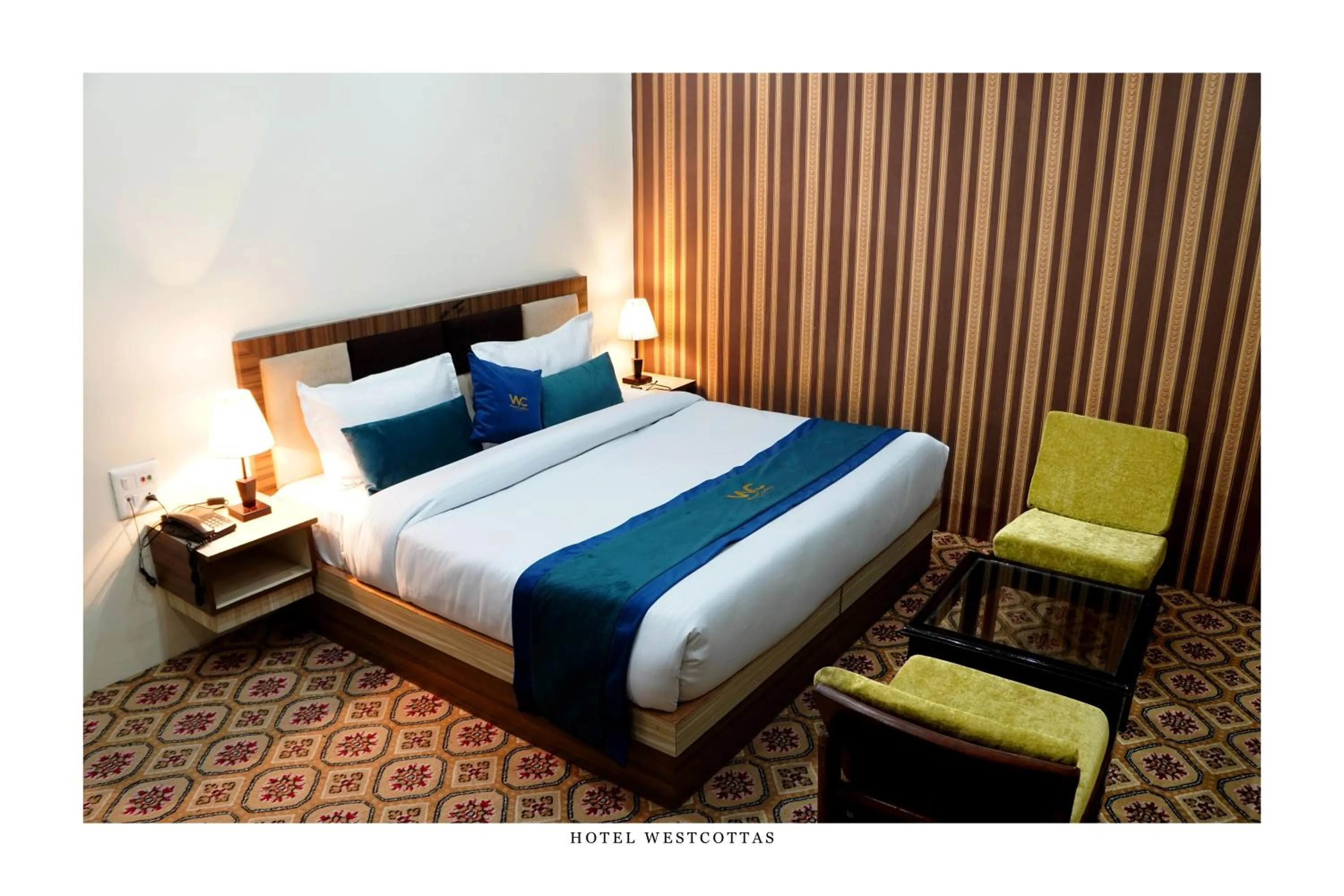 Bed in WEST COTTAS HOTEL -- Couples, Family, Corporate Favorite in Heart of Jalandhar