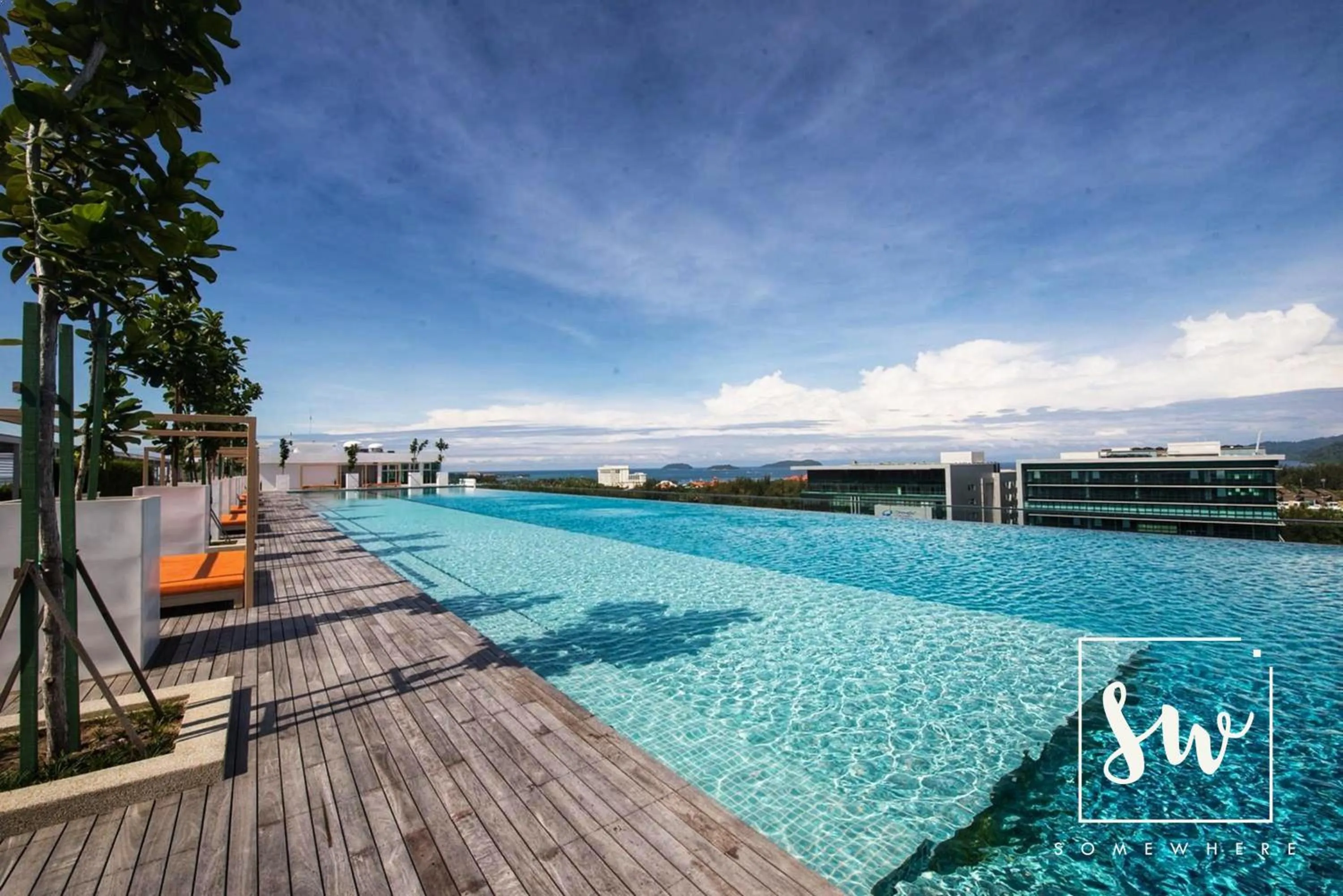 Swimming pool in Relaxious Homestay with Infinity Pool Sutera Avenue, Kota Kinabalu