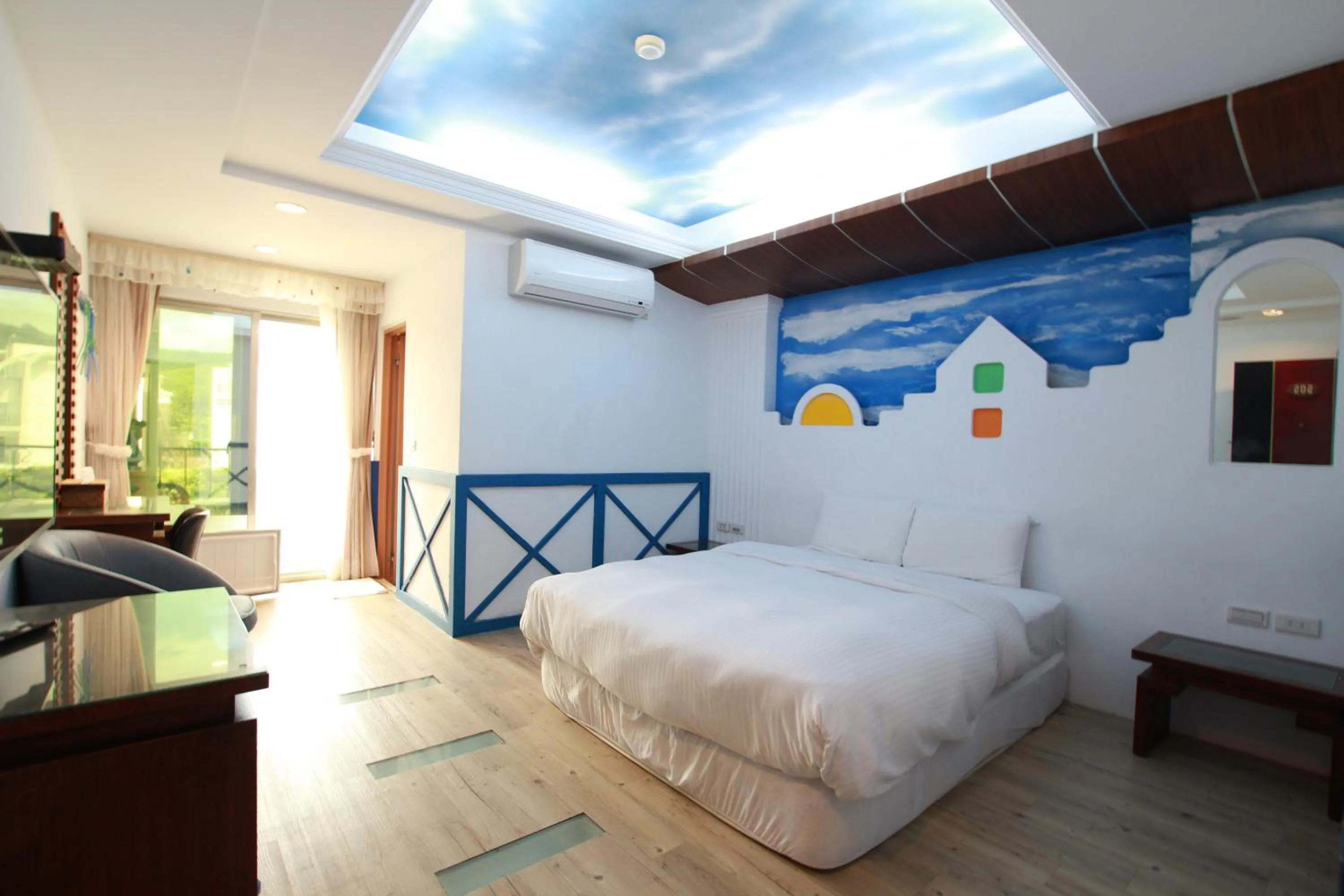 Photo of the whole room, Bed in Seashell Bay 墾丁貝殼灣