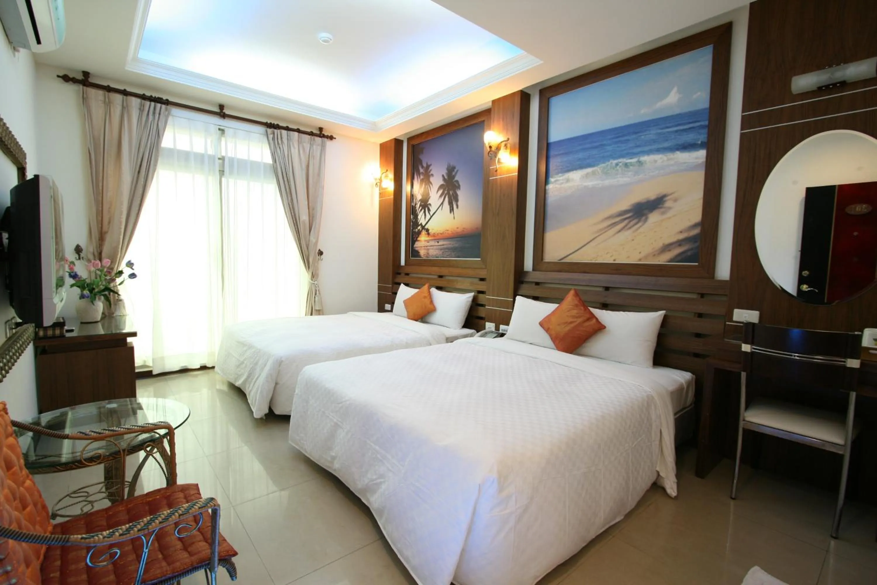 Photo of the whole room, Bed in Seashell Bay 墾丁貝殼灣
