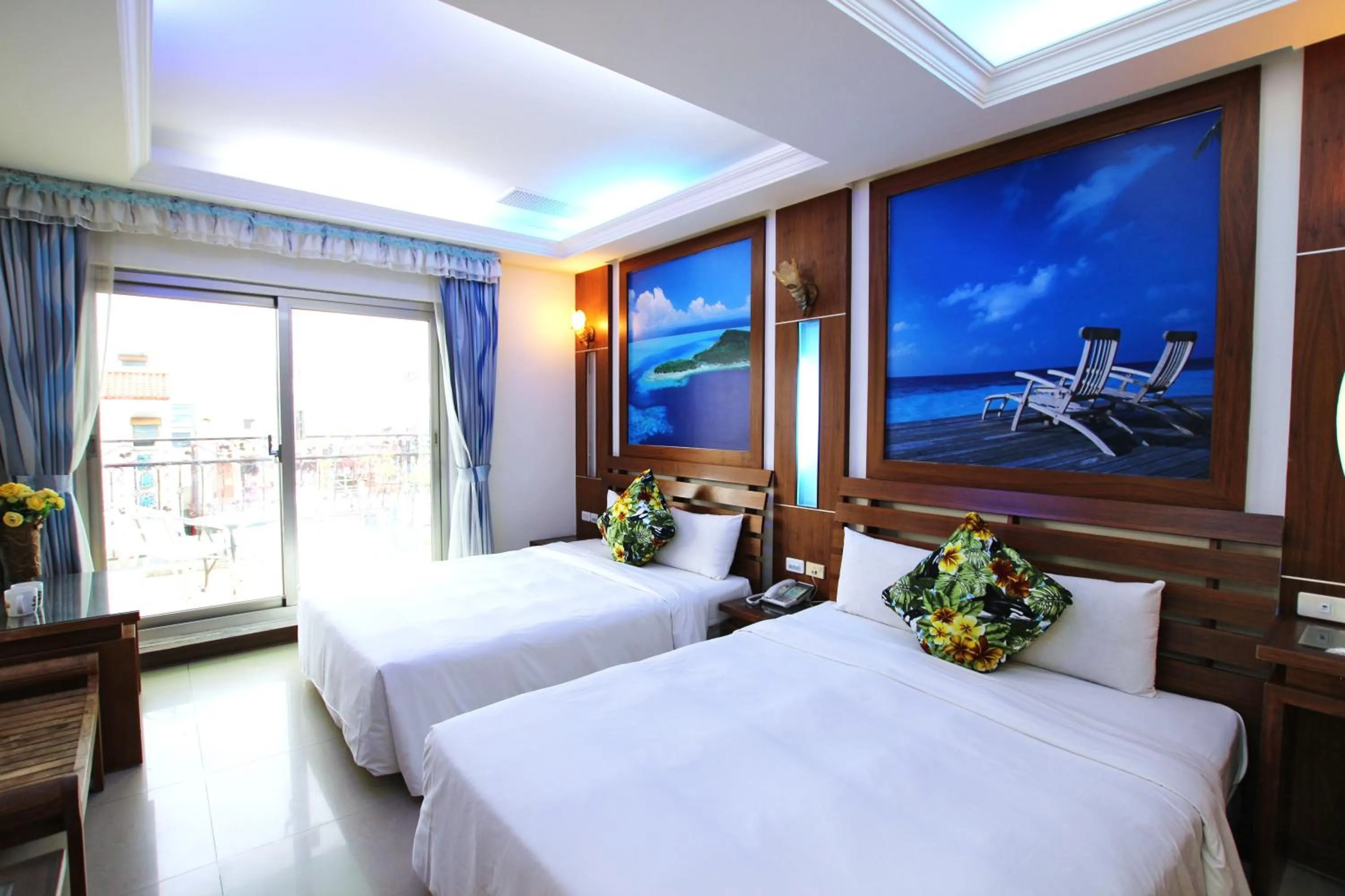 Photo of the whole room, Bed in Seashell Bay 墾丁貝殼灣