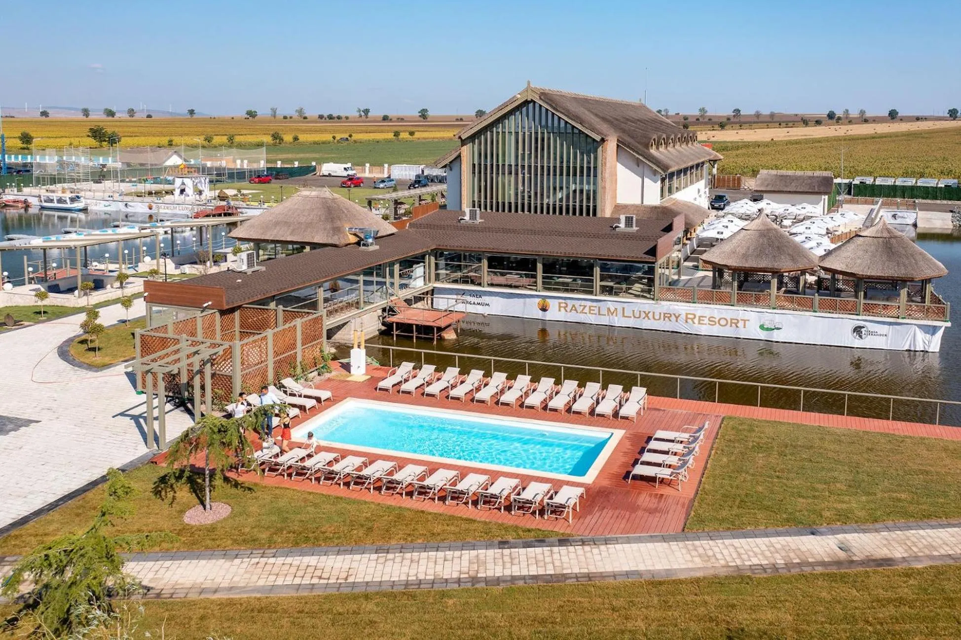 Swimming pool in Razelm Luxury Resort