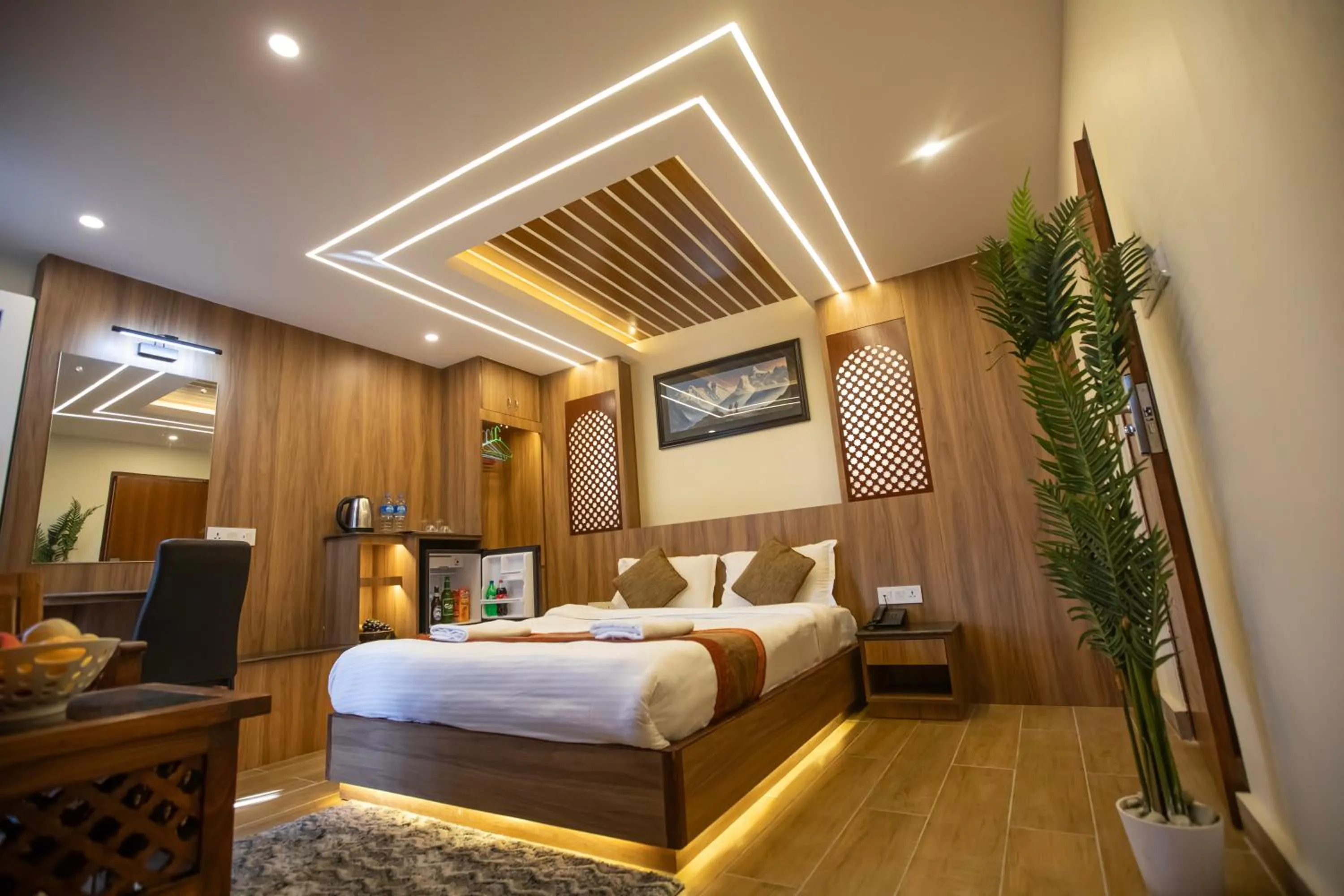 Coffee/tea facilities, Bed in Capital Boutique Hotel