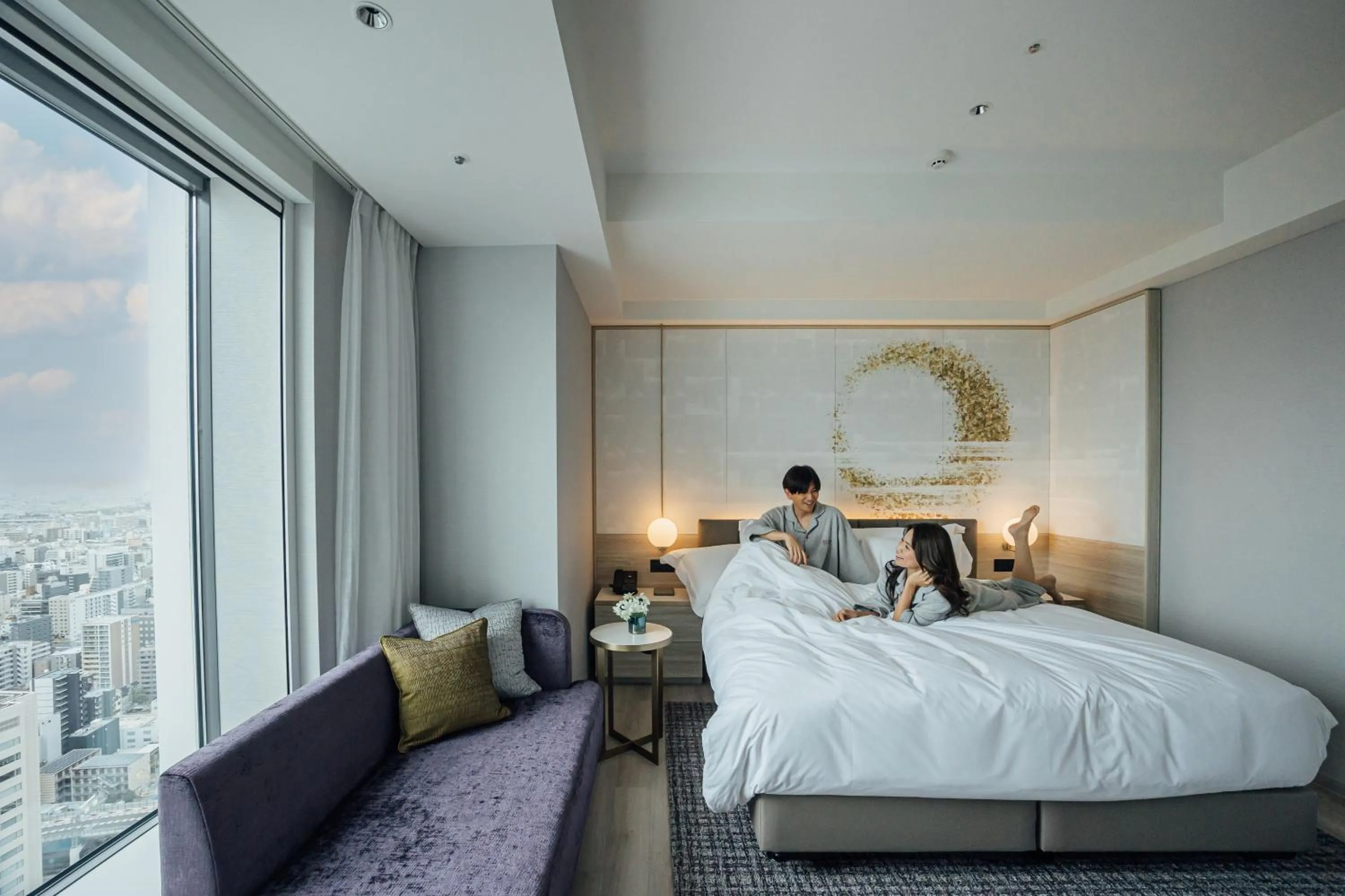 People, Bed in Centara Grand Hotel Osaka