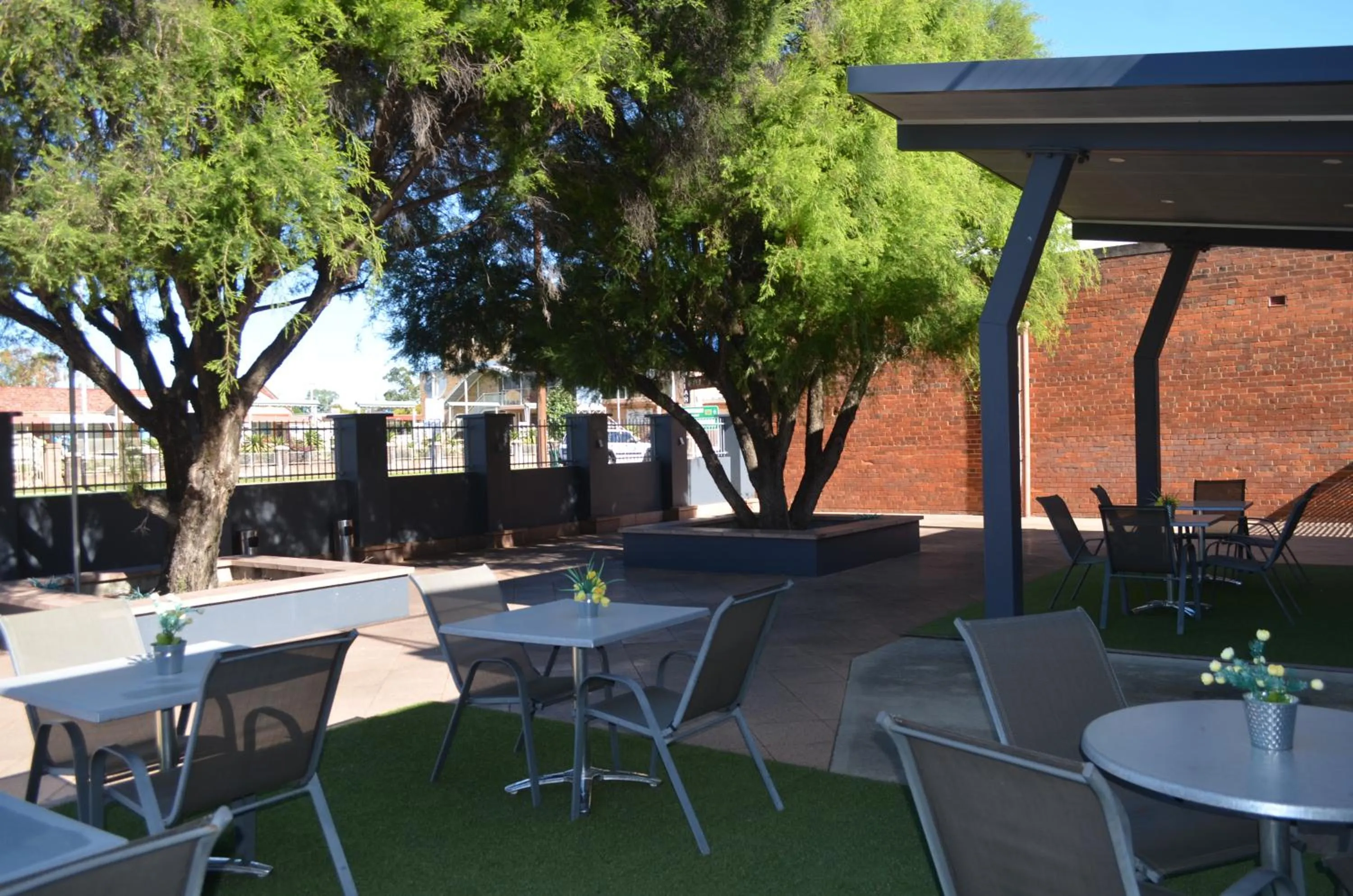 Patio in Mackellar Motel