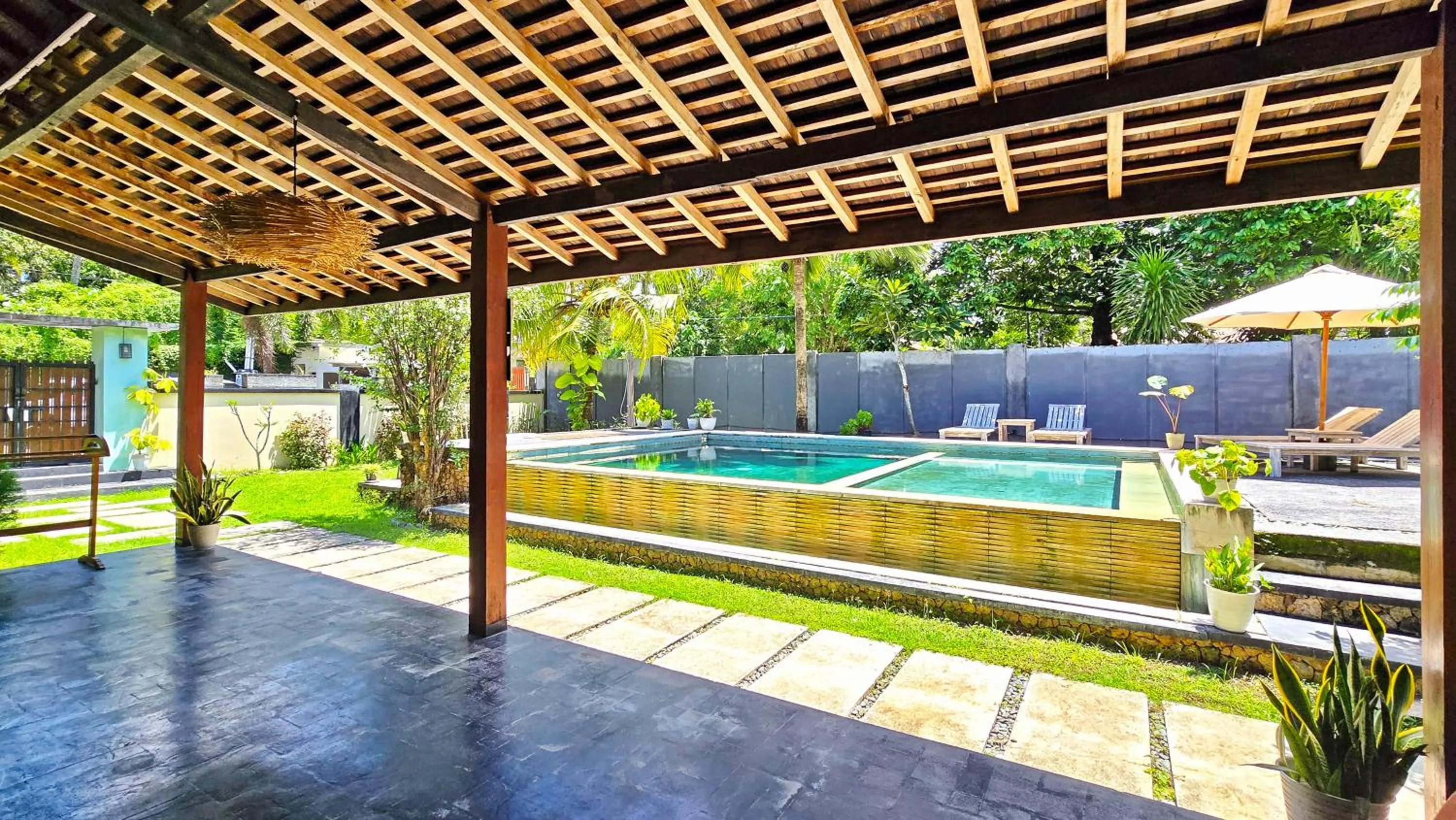 Pool view in Kies Villas Lombok