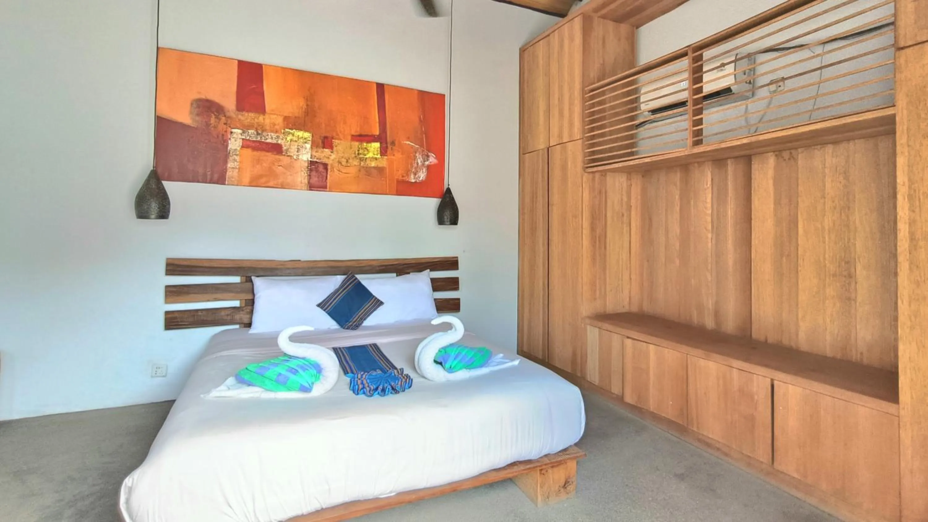 Bed in Kies Villas Lombok