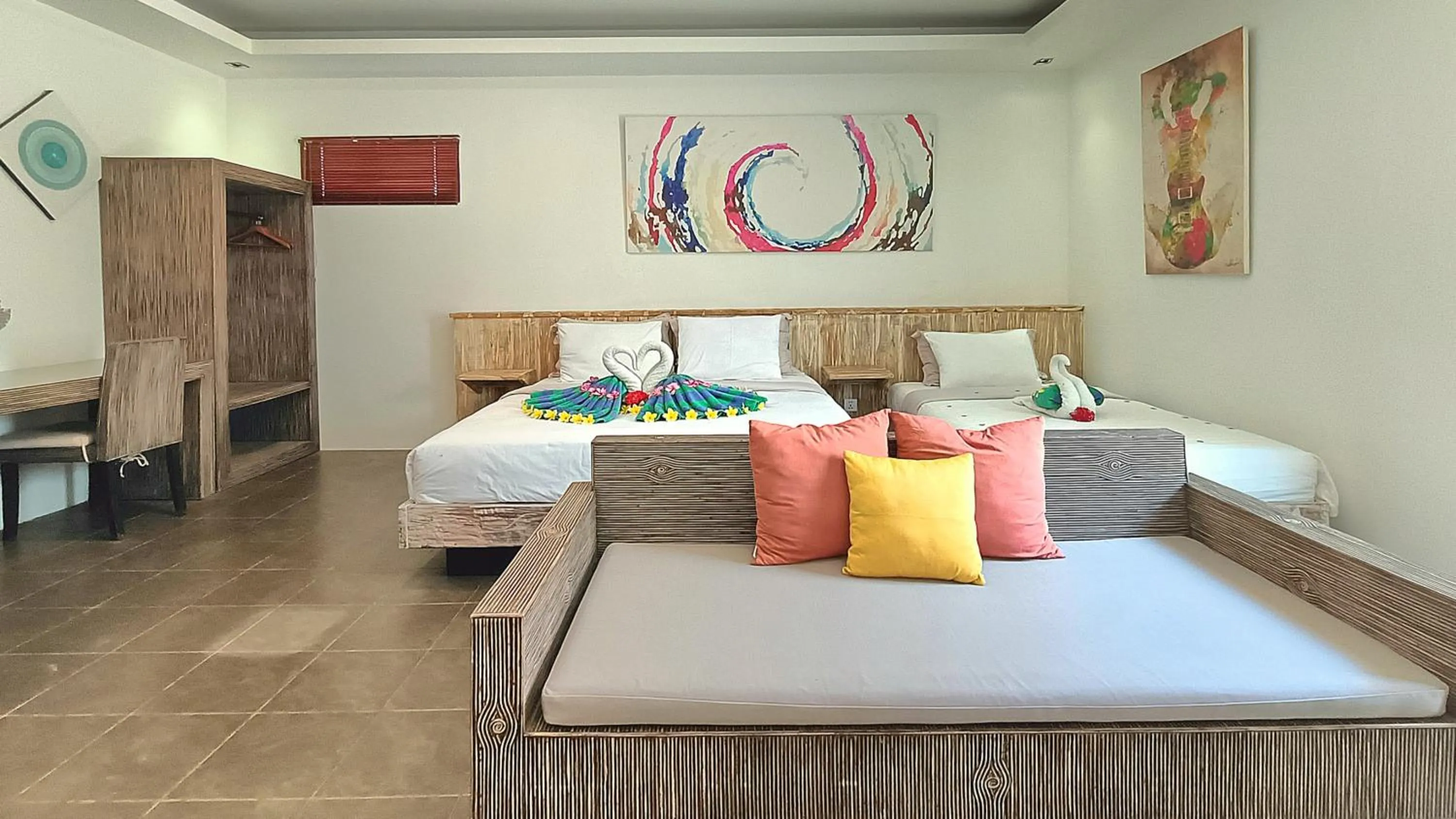 Seating area, Bed in Kies Villas Lombok