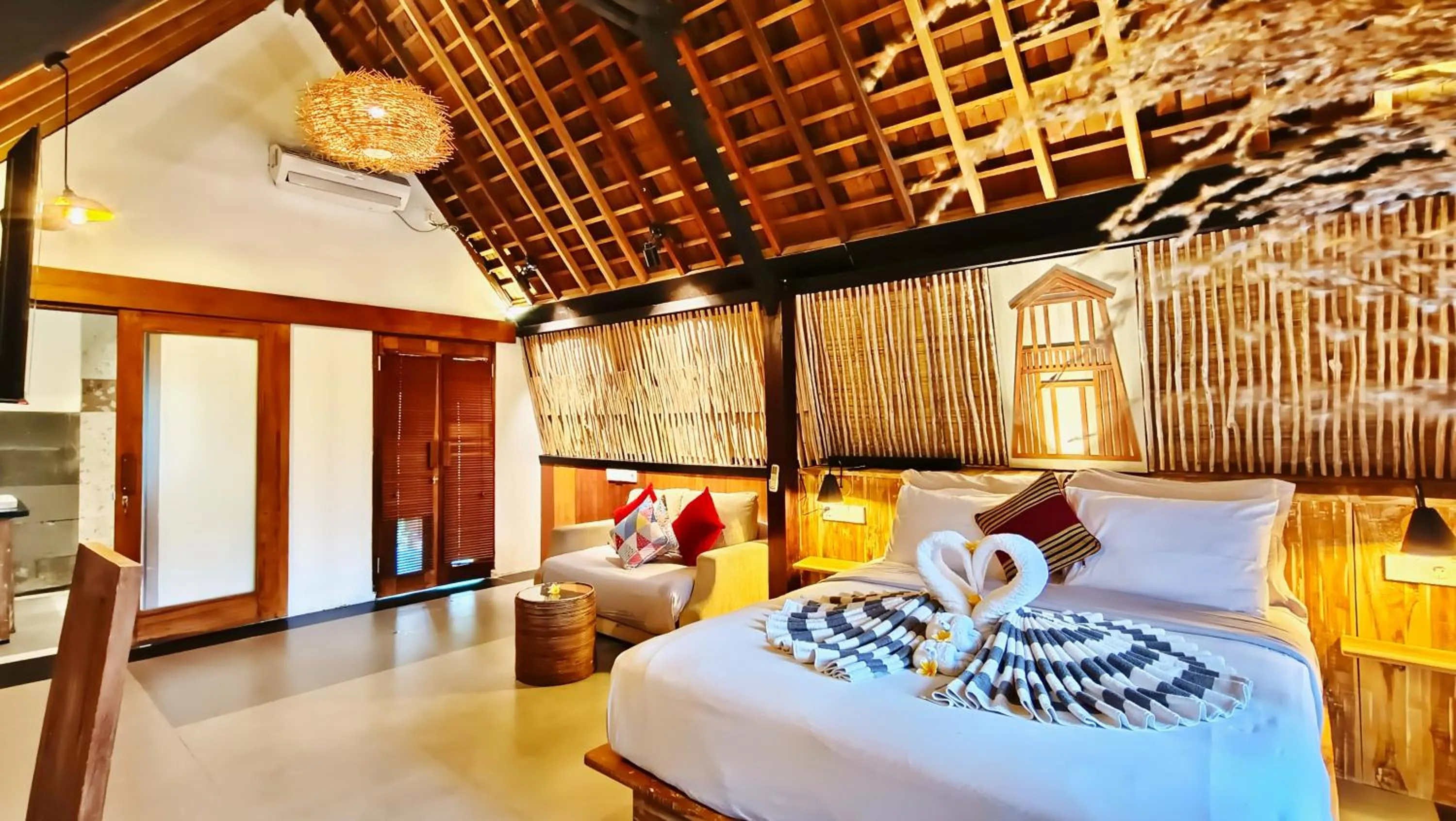 Bed in Kies Villas Lombok