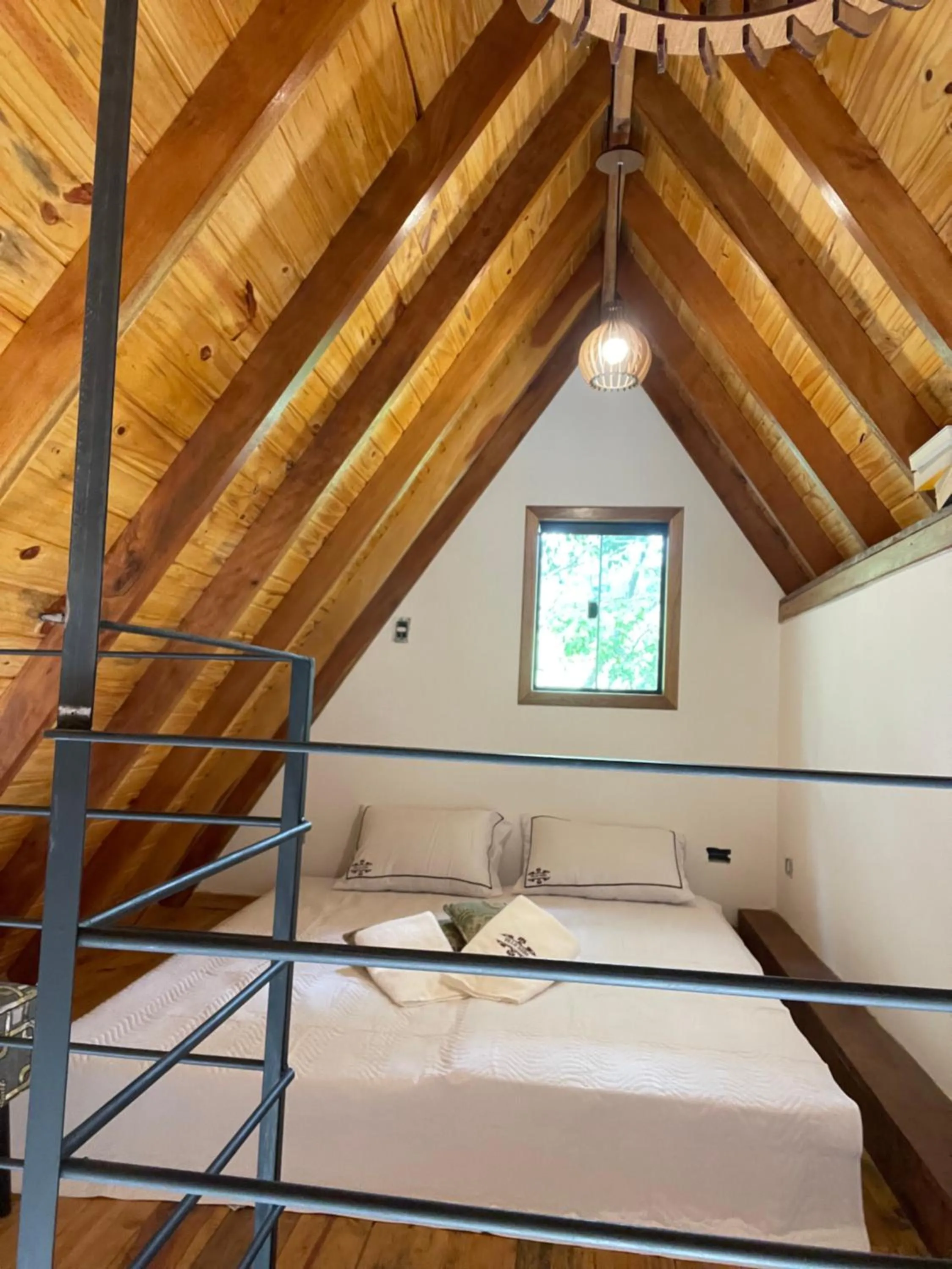 Bed in VILLA ITÁLIA CHALÉ