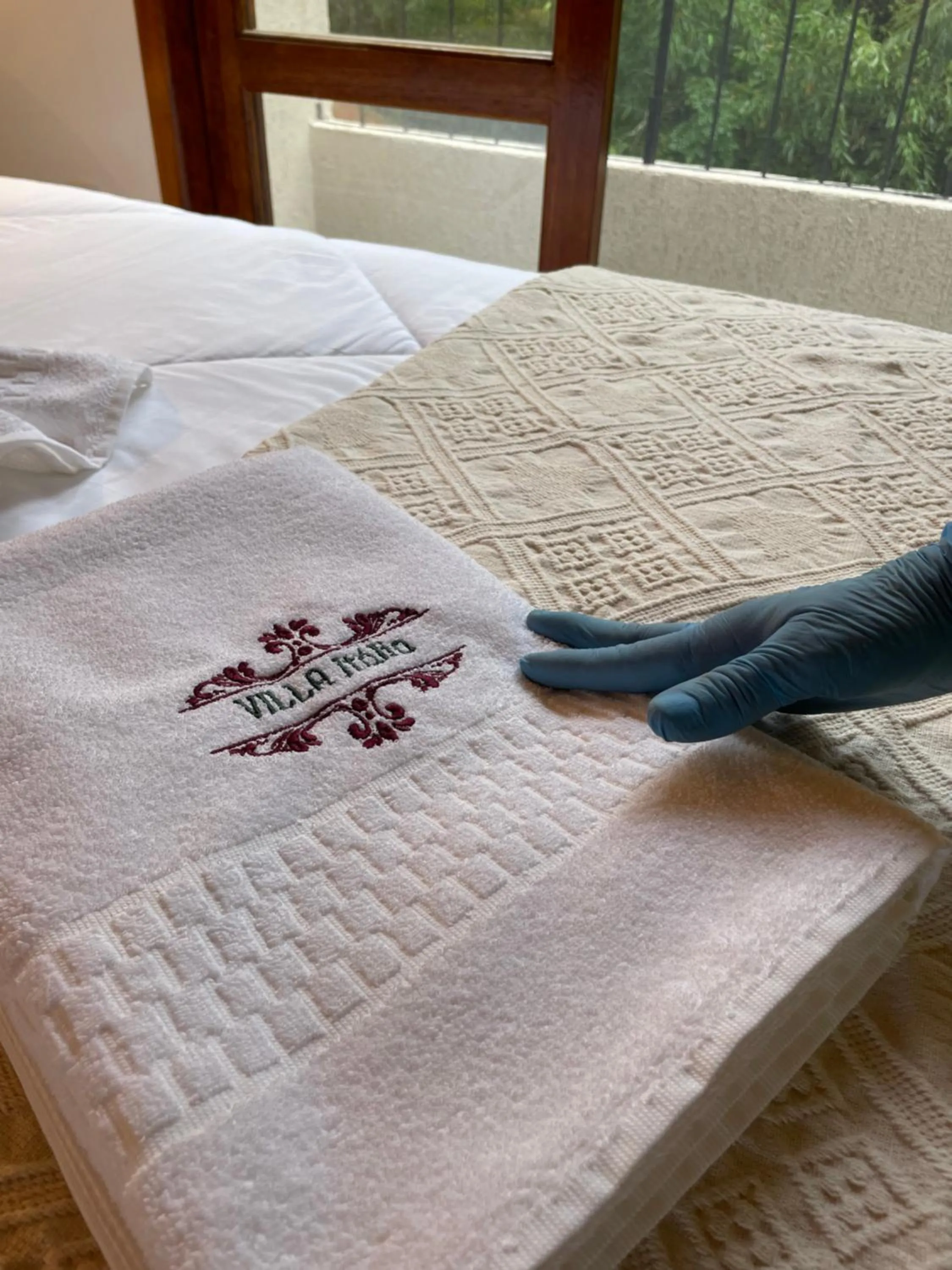 Bed in VILLA ITÁLIA CHALÉ