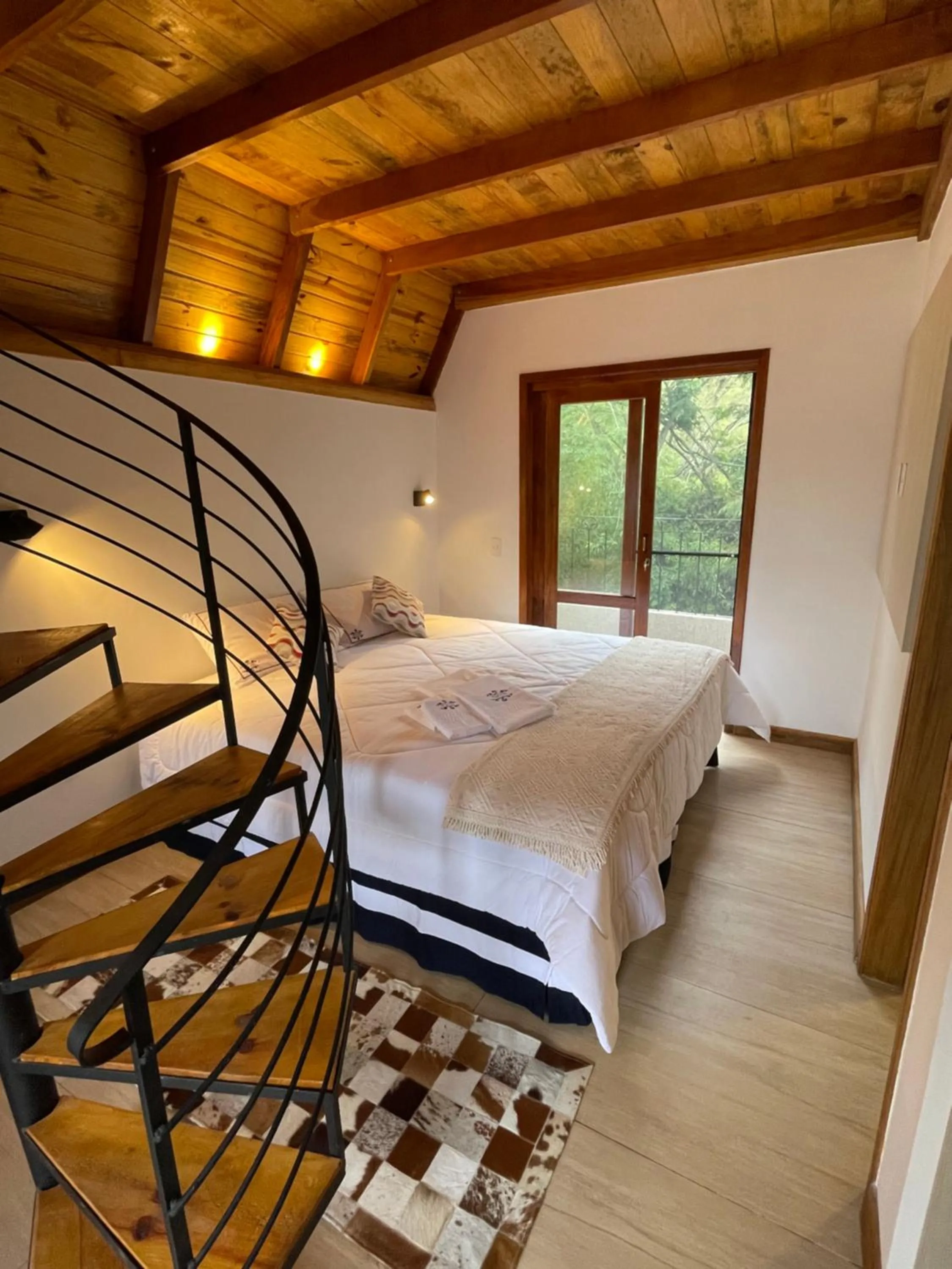 Bed in VILLA ITÁLIA CHALÉ