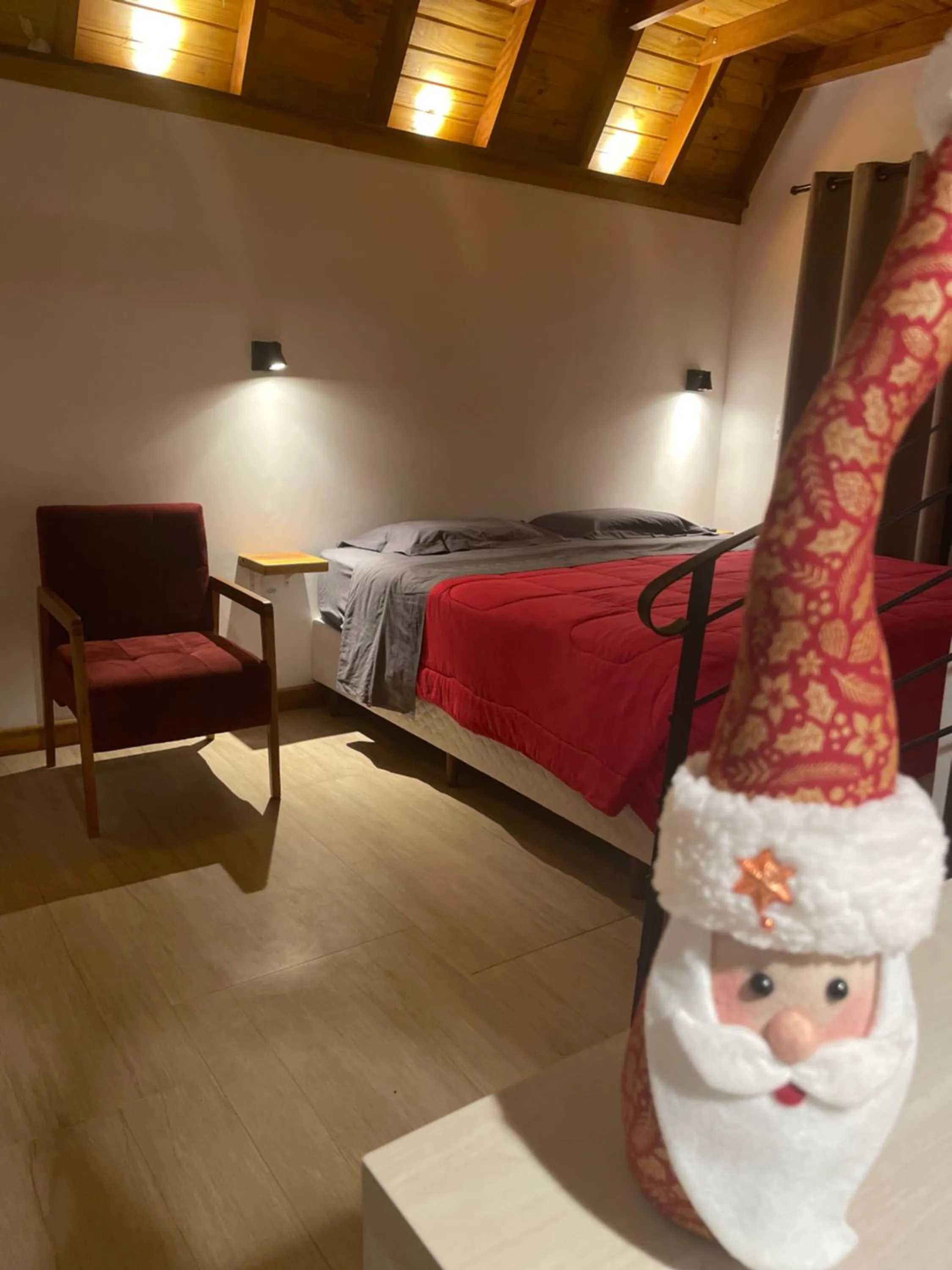 Bed in VILLA ITÁLIA CHALÉ