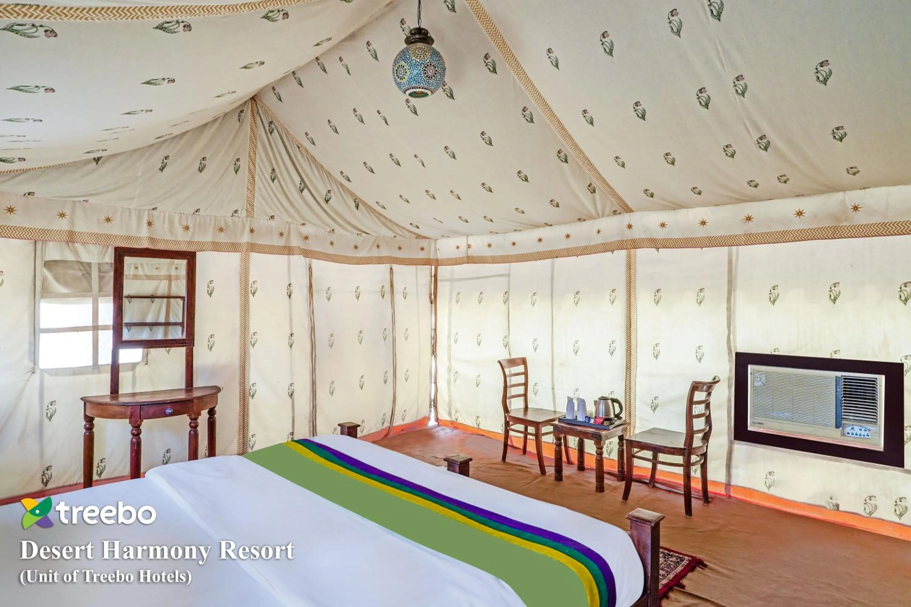 Bedroom, Bed in Treebo Desert Harmony Camp