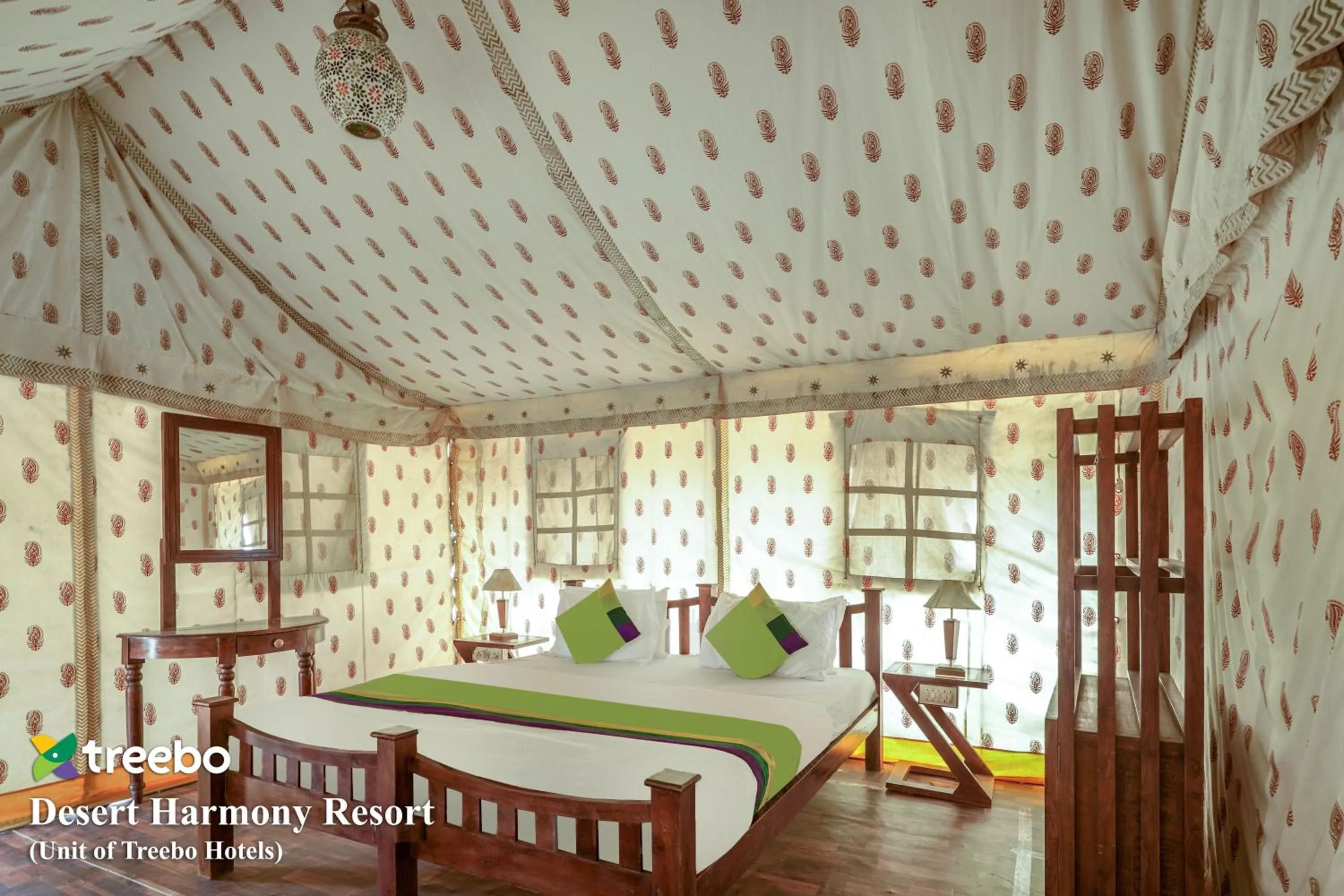 Bedroom in Treebo Desert Harmony Camp