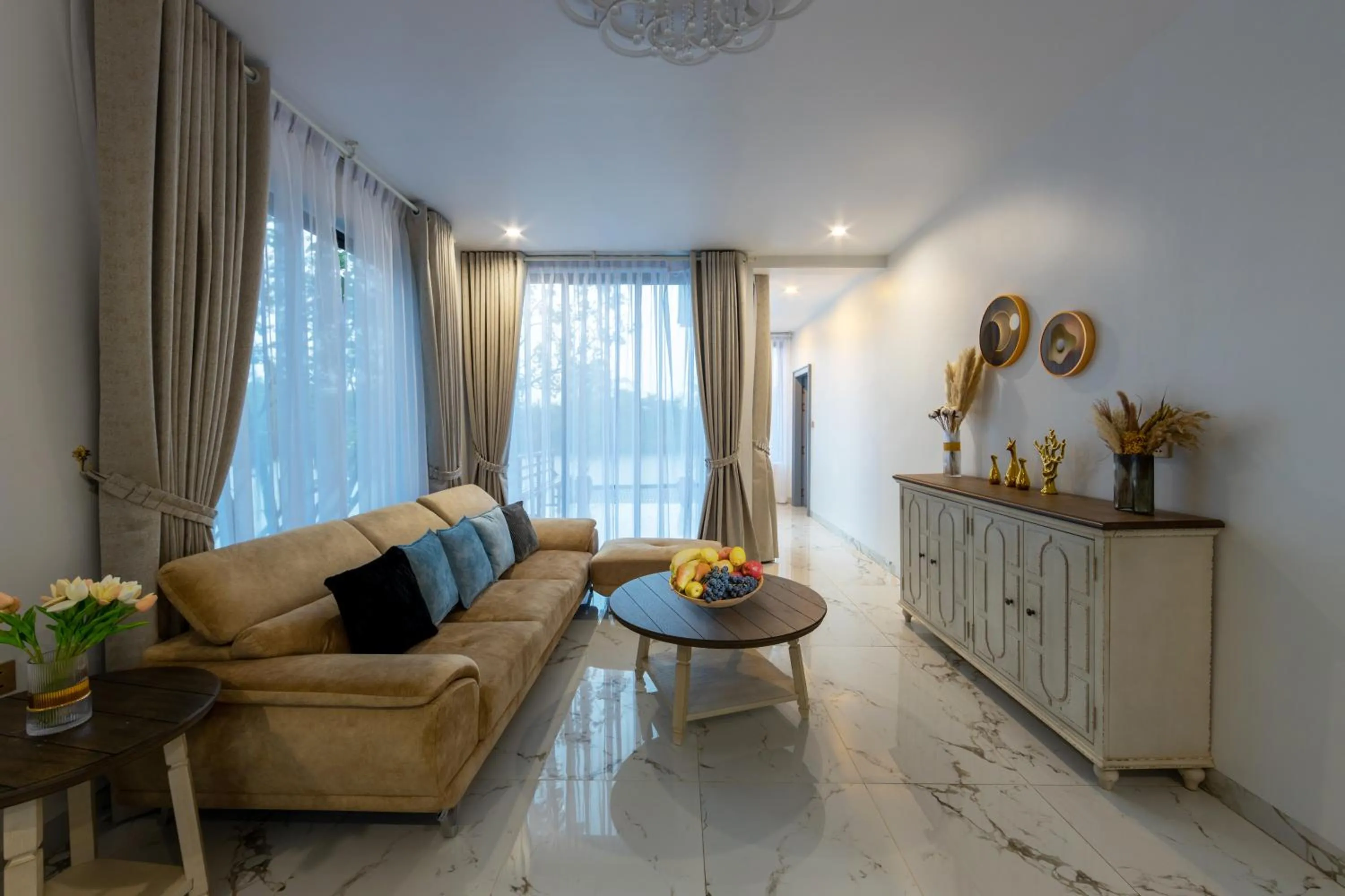 Living room in SS Villa & Resort