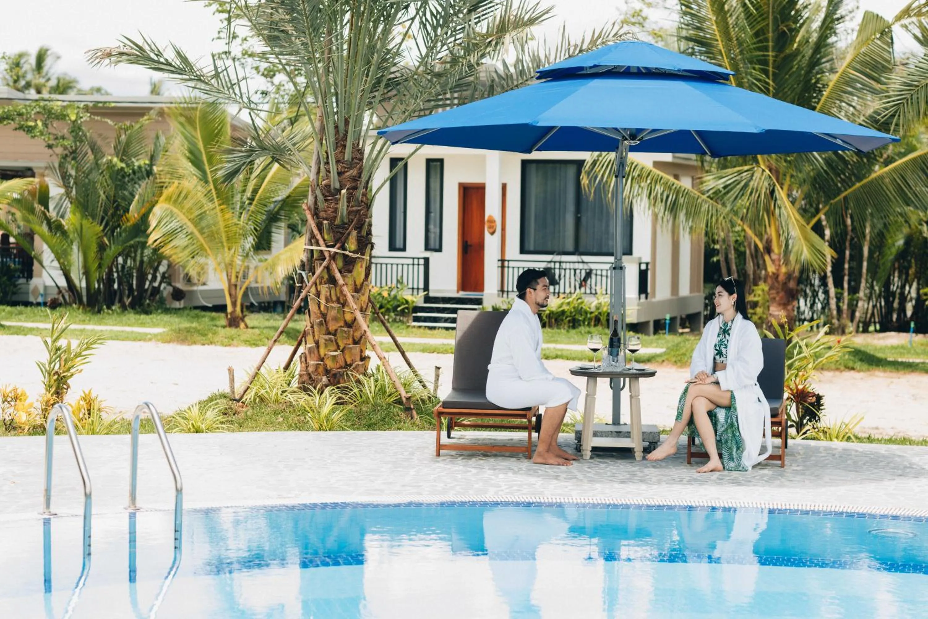 Swimming pool in SS Villa & Resort