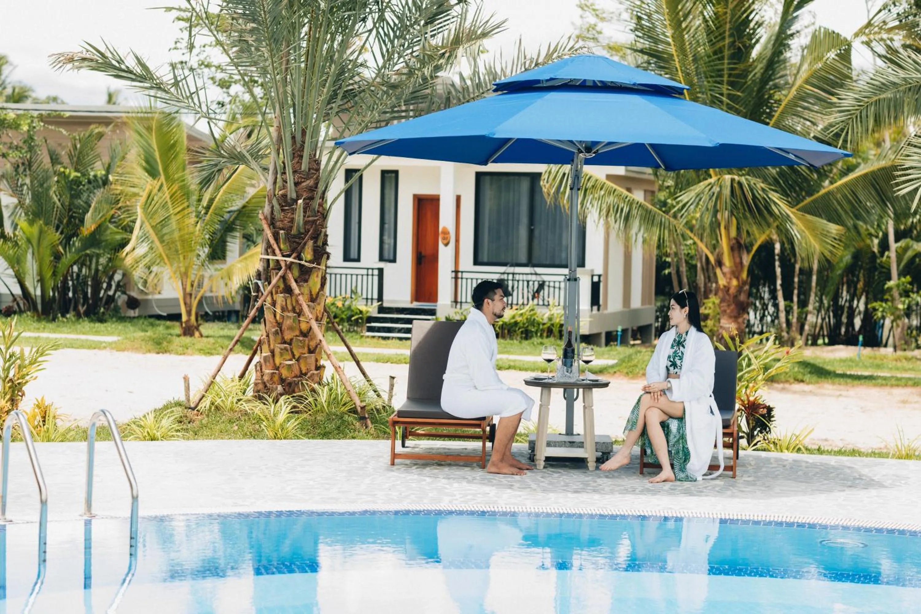 Swimming pool in SS Villa & Resort