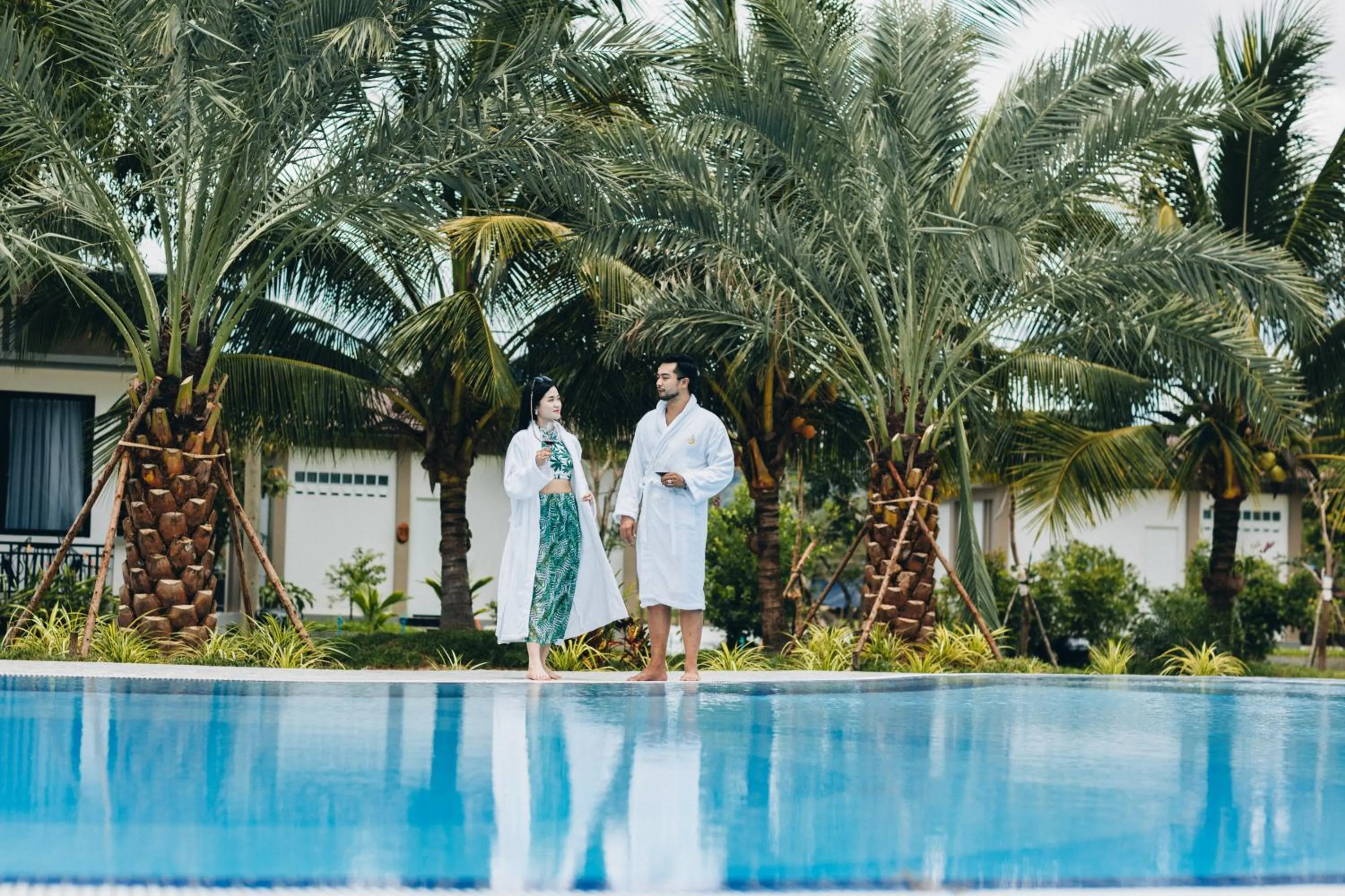 Swimming pool in SS Villa & Resort
