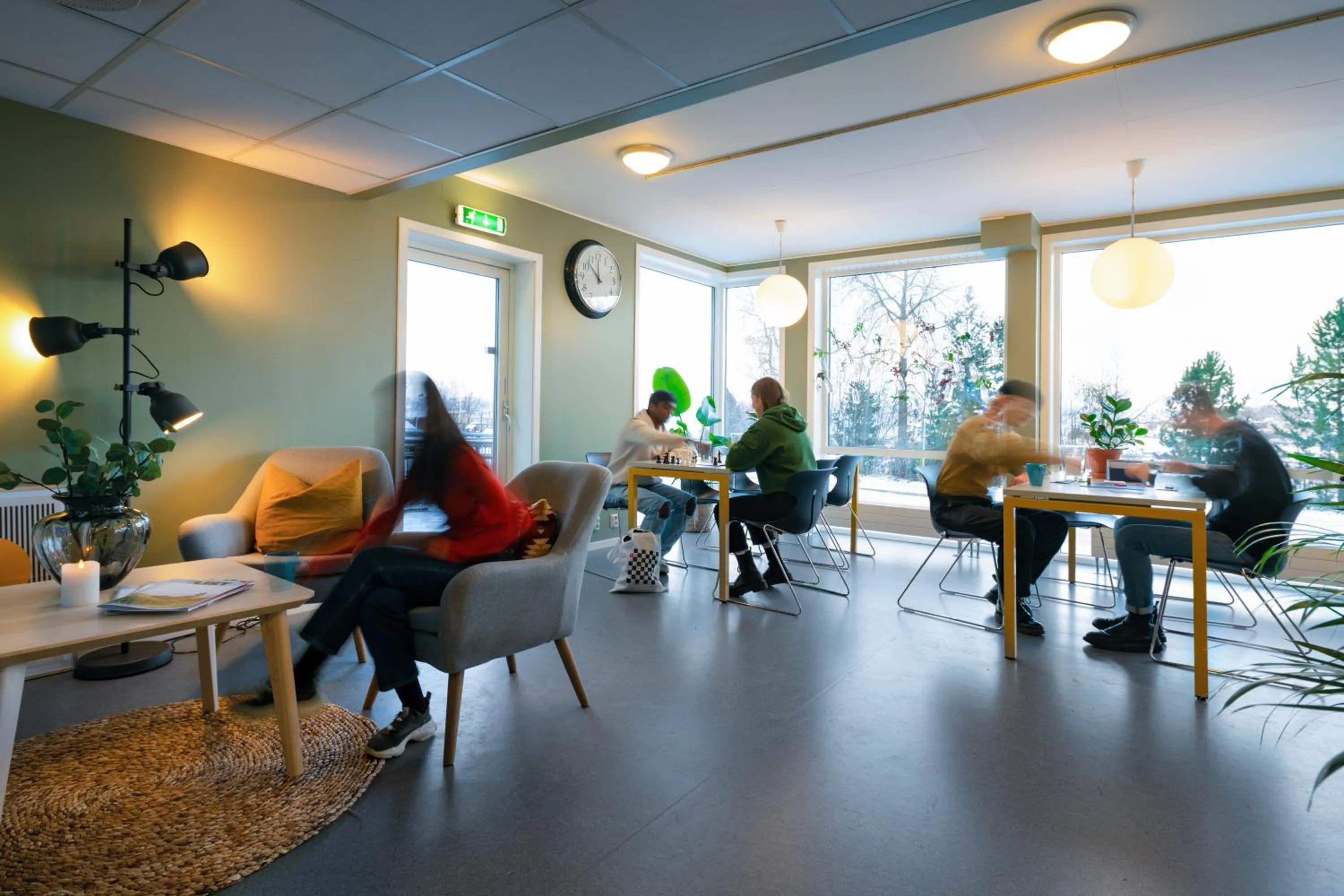 Communal lounge/ TV room in Rumi Hostel