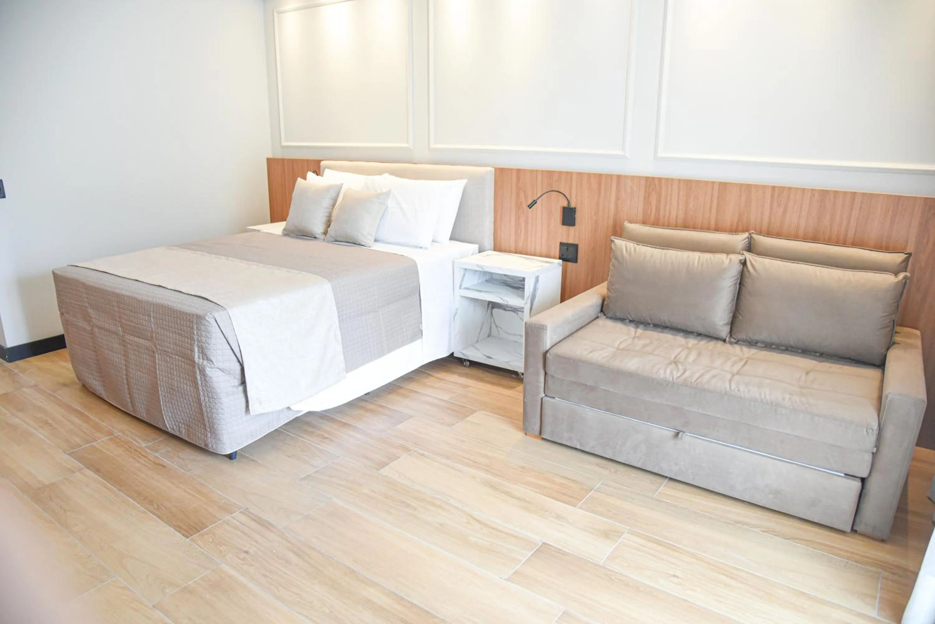 Bed in Hotel Titanic Penedo