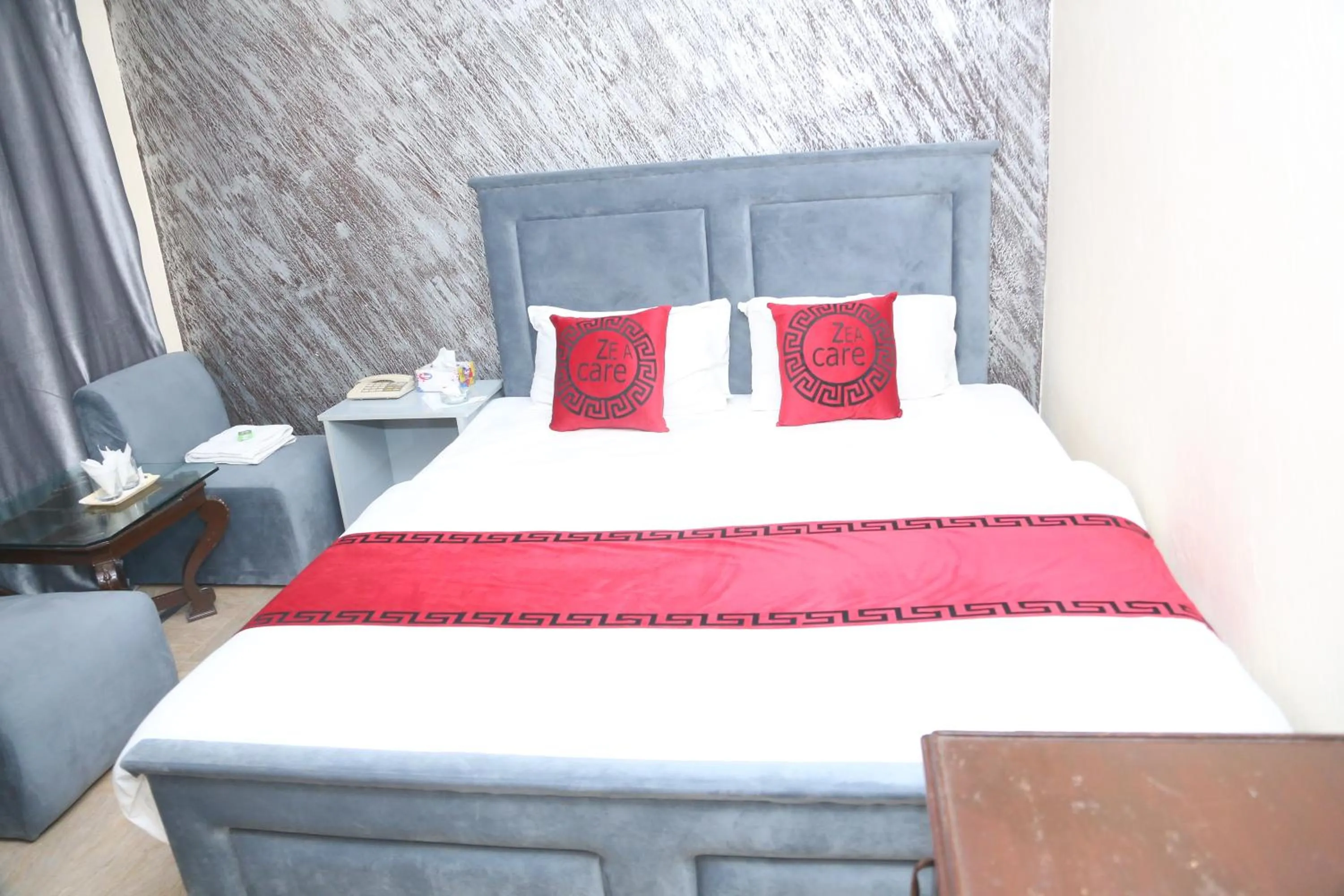 Bed in Hotel Zea Care Johar Town Lahore