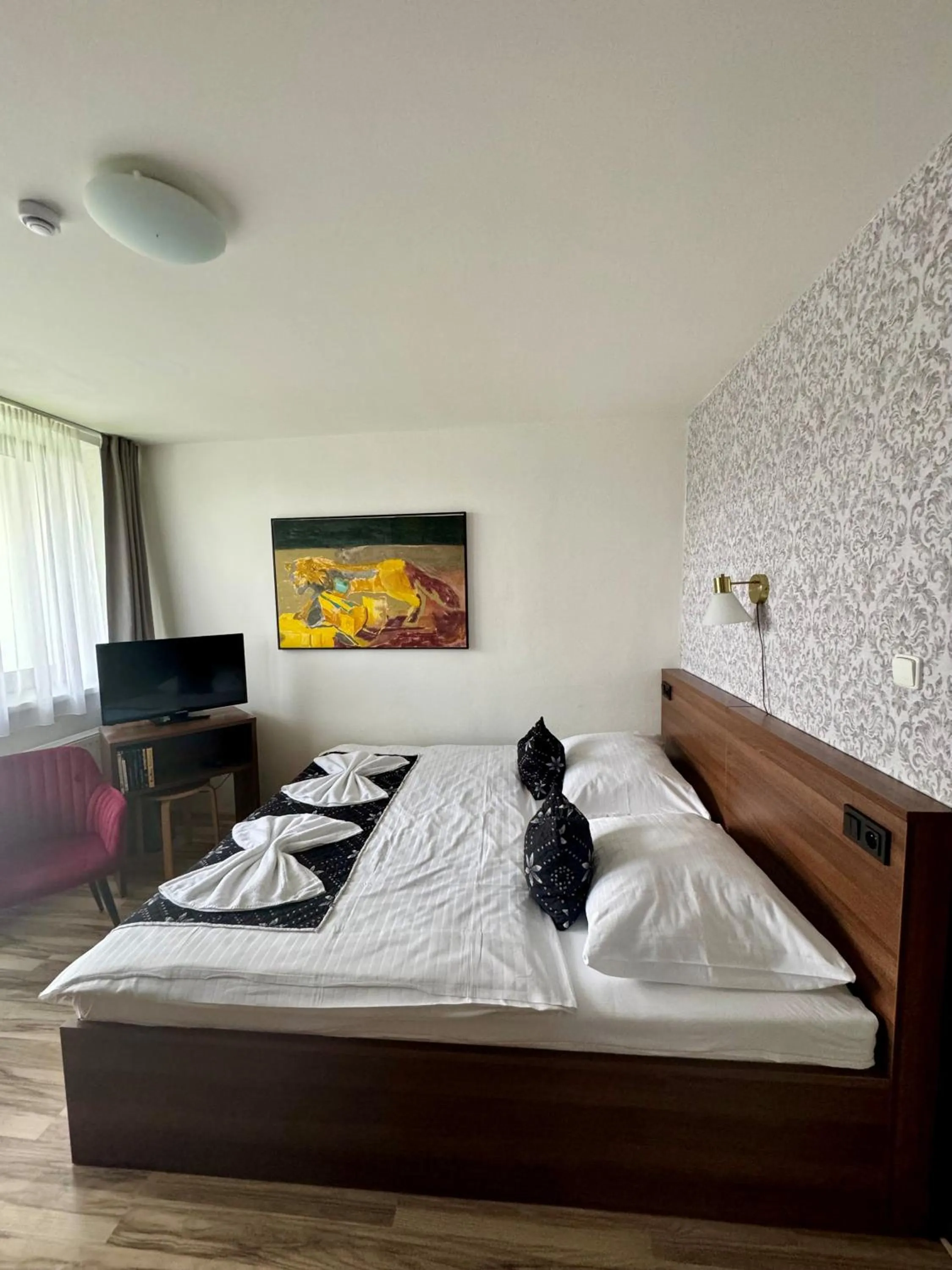 Bed in Hotel Vincent