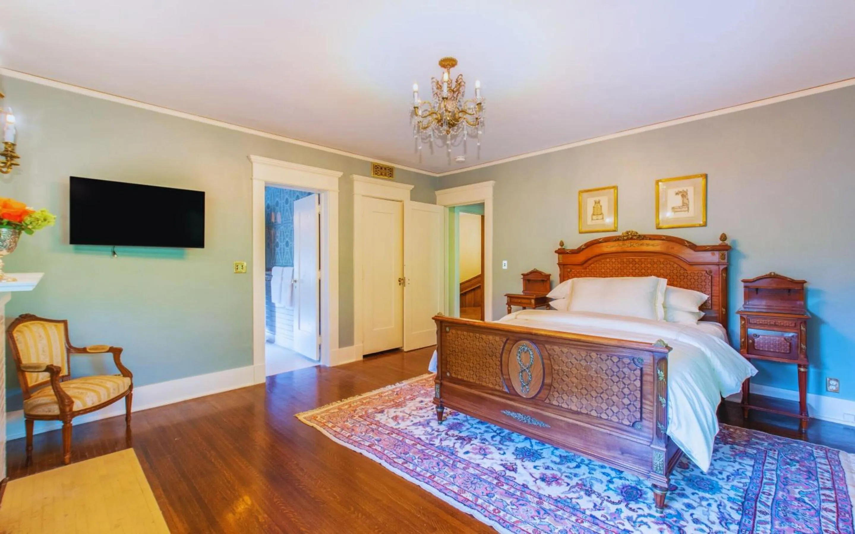 Bed in Martha's Bed and Breakfast