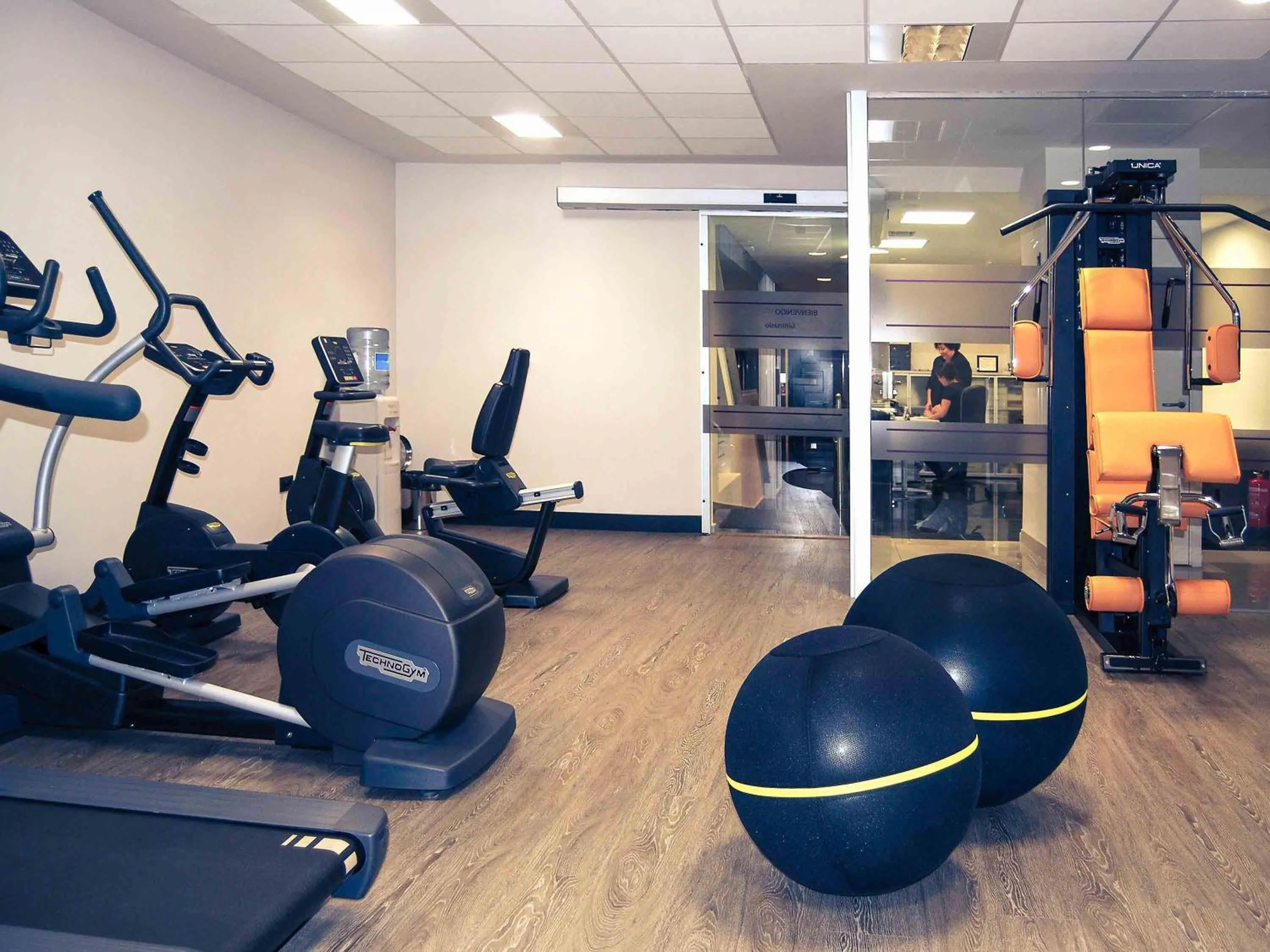 Fitness centre/facilities in Hotel Mercure Jardines de Albia