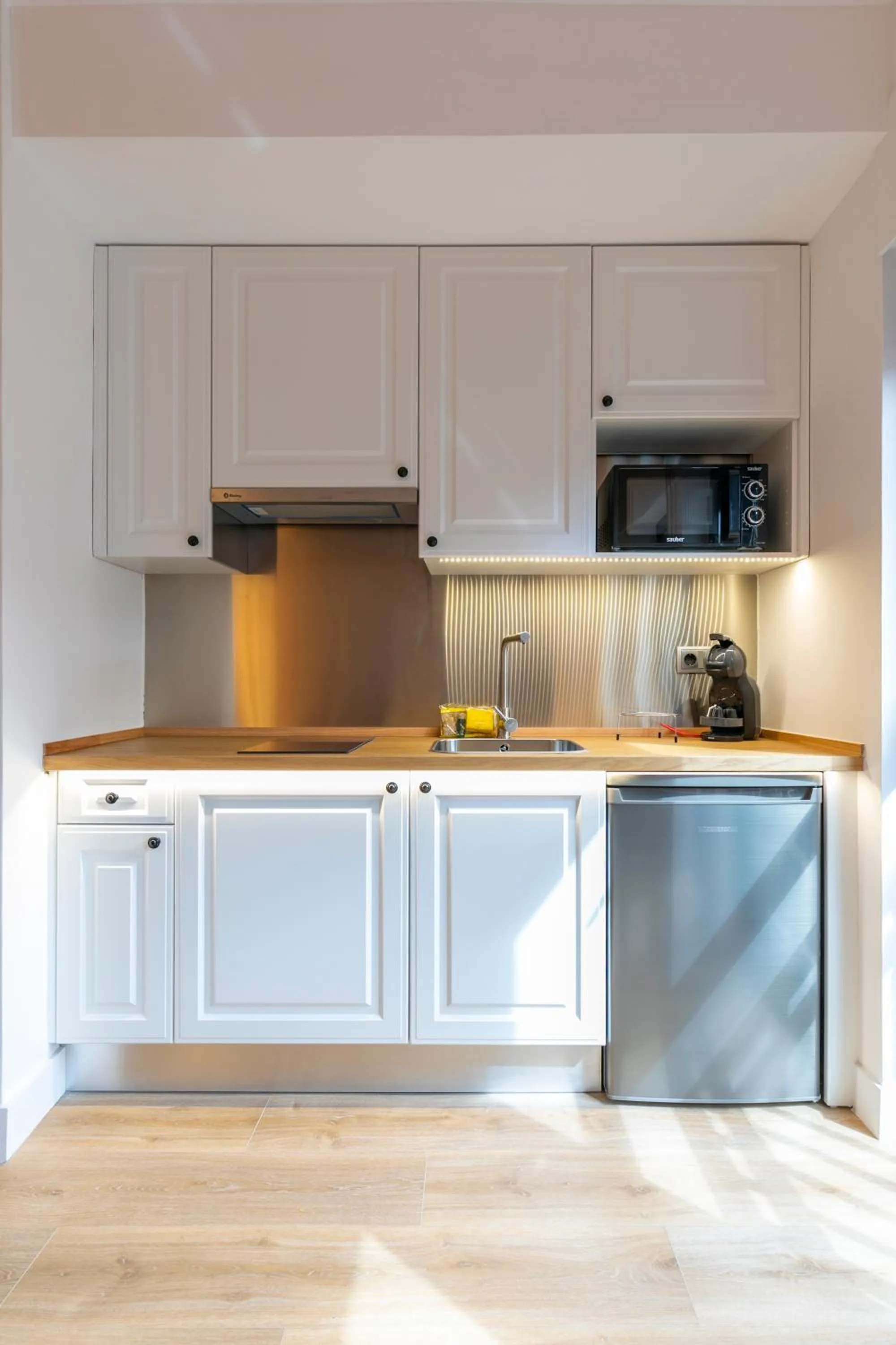 Kitchen or kitchenette in H-A Aparthotel Hotel Quo