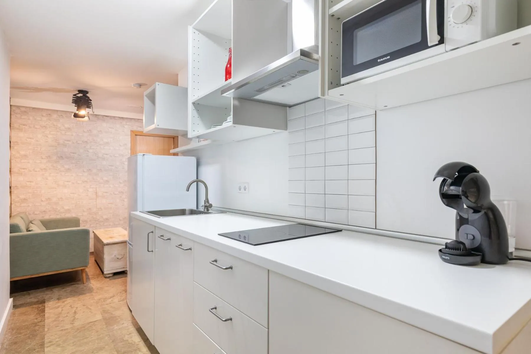 Kitchen or kitchenette in H-A Aparthotel Hotel Quo